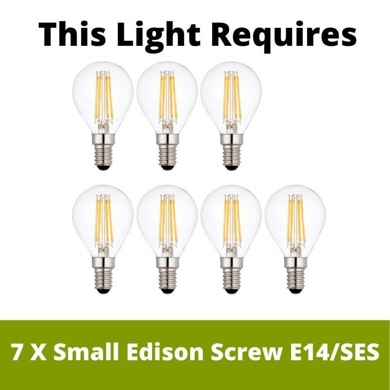 Eglo Erseka Clear Glass Crystal Flush Mount Ceiling Light Fixture - Modern LED Lighting for Bedroom, Living Room & Hallway