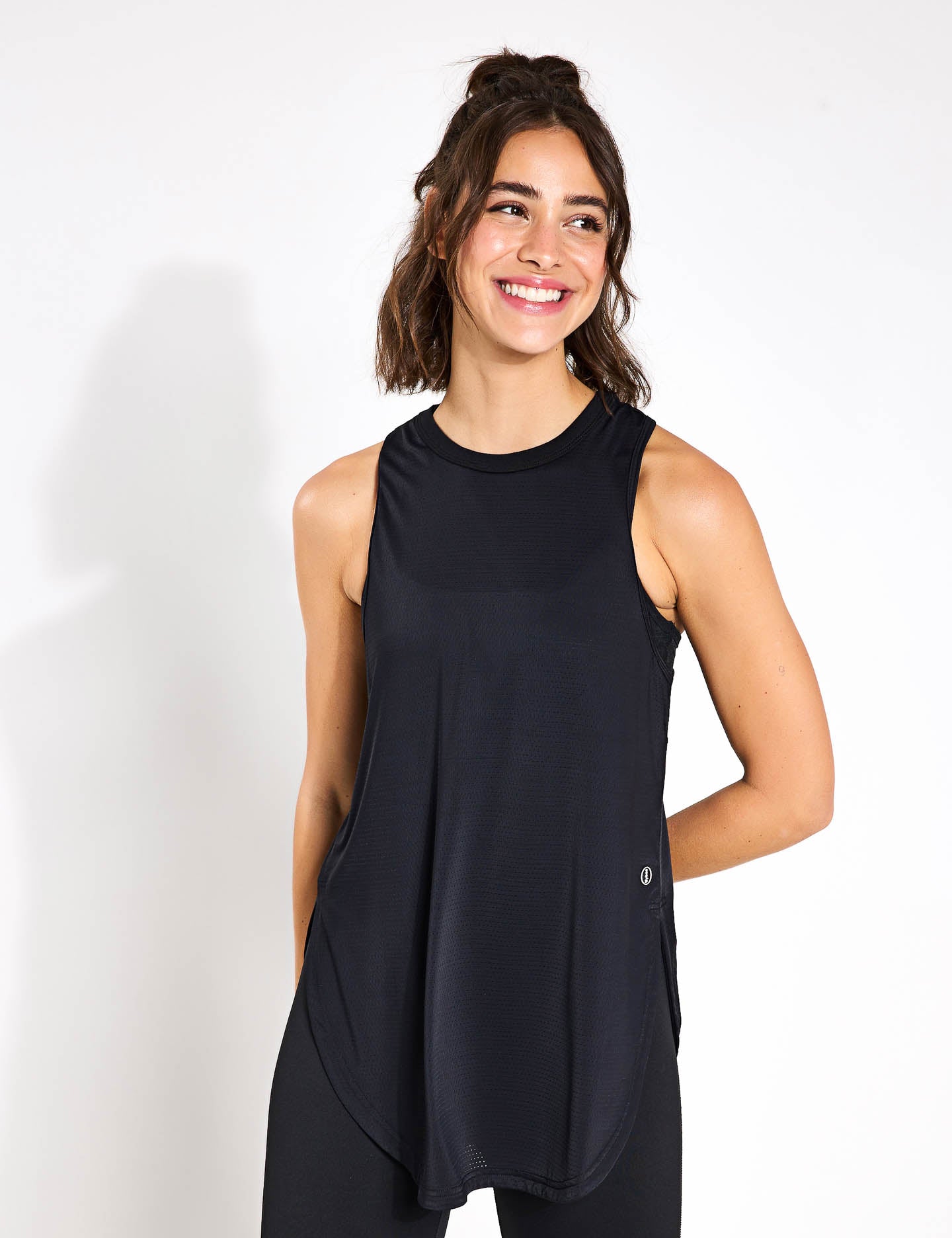 Zela Women's Black Tank Top - Soft Breathable Summer Casual Cami for Gym, Beach, and Everyday Wear