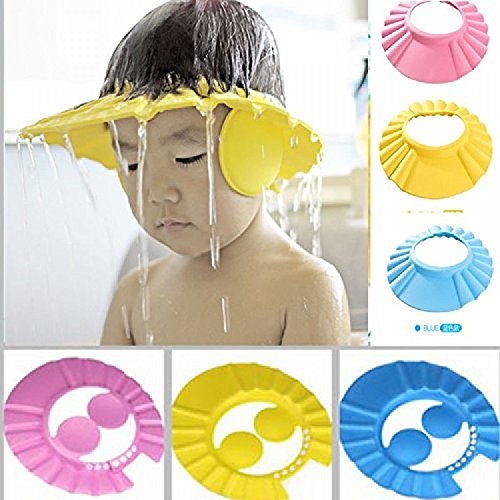 Naivete Baby Shower Cap - Soft & Breathable Newborn Bathing Hat (Multicolor, 1 Pack) for Infant Bath Time, Spa Day & Photo Shoots