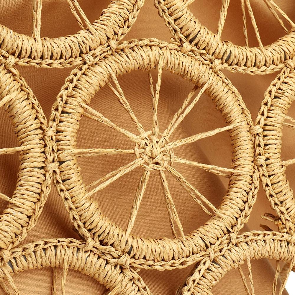 Women's Large Straw Beach Tote Bag - Handwoven Boho Summer Hobo Purse for Women | Perfect for Beach Vacations, Poolside Lounging & Summer Outings