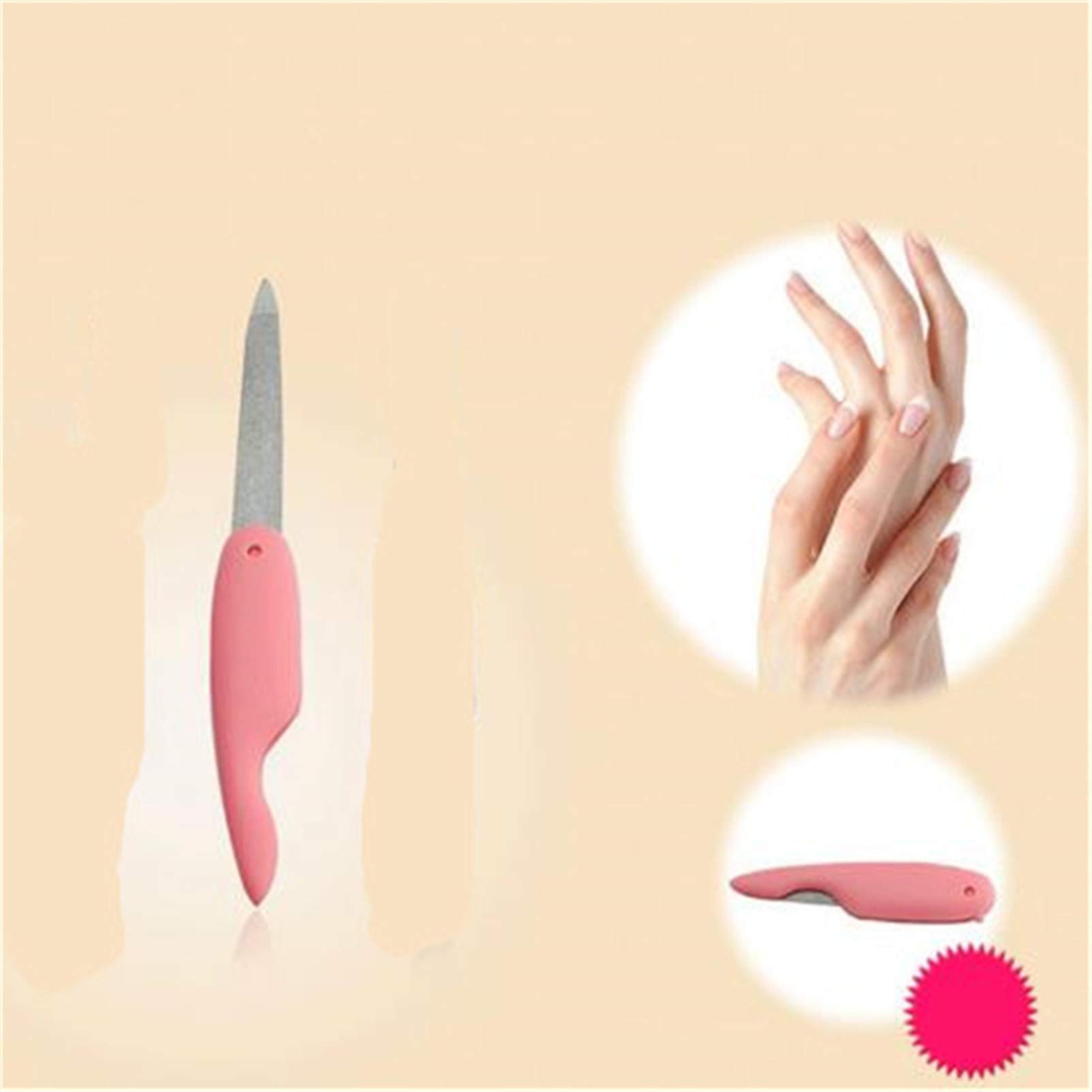 Professional Collapsible Double-Sided Nail File for Manicure & Pedicure - Portable Nail Care Tool for Home, Travel & Salon Use