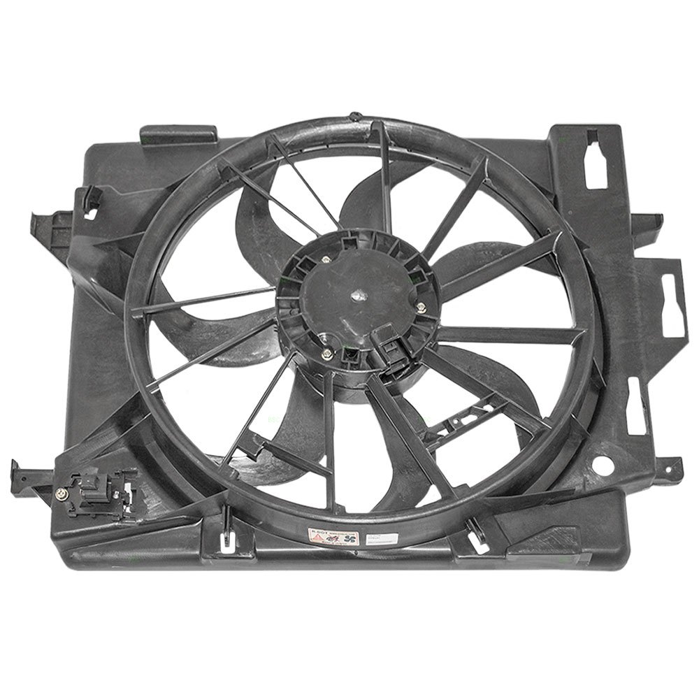 Brock Replacement Radiator Cooling Fan Motor Assembly Compatible with 2008-2015 Dodge Grand Caravan & Chrysler Town & Country Van - OEM 5058674AD - Perfect for Engine Overheating Prevention & Summer Driving