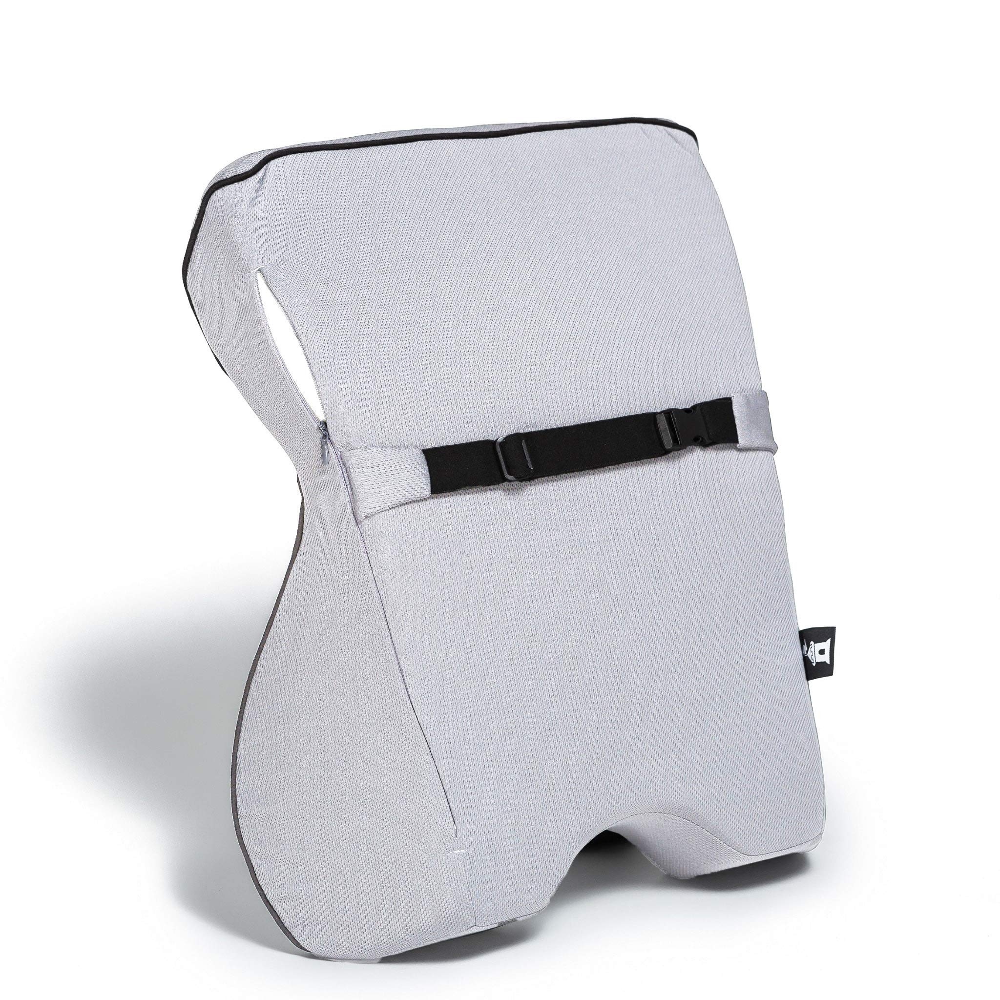 Castle Knight Soft Memory Foam Back Cushion - Ergonomic Lumbar Support Pillow with Tapered Design for Lower Back Pain Relief - Perfect for Office Chair, Car Seat, Home & Travel Use (Knight Size, Bone)