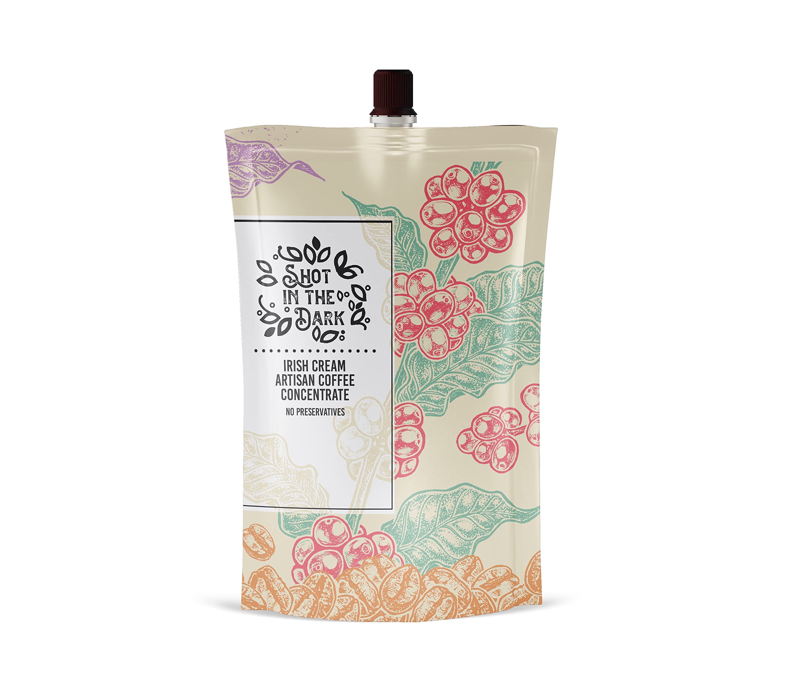 Shot In The Dark Irish Cream Coffee Concentrate 200ml - Premium Alcohol-Free Coffee Flavoring Syrup for Baking, Cocktails & Desserts | Perfect for Home Baristas & Coffee Lovers