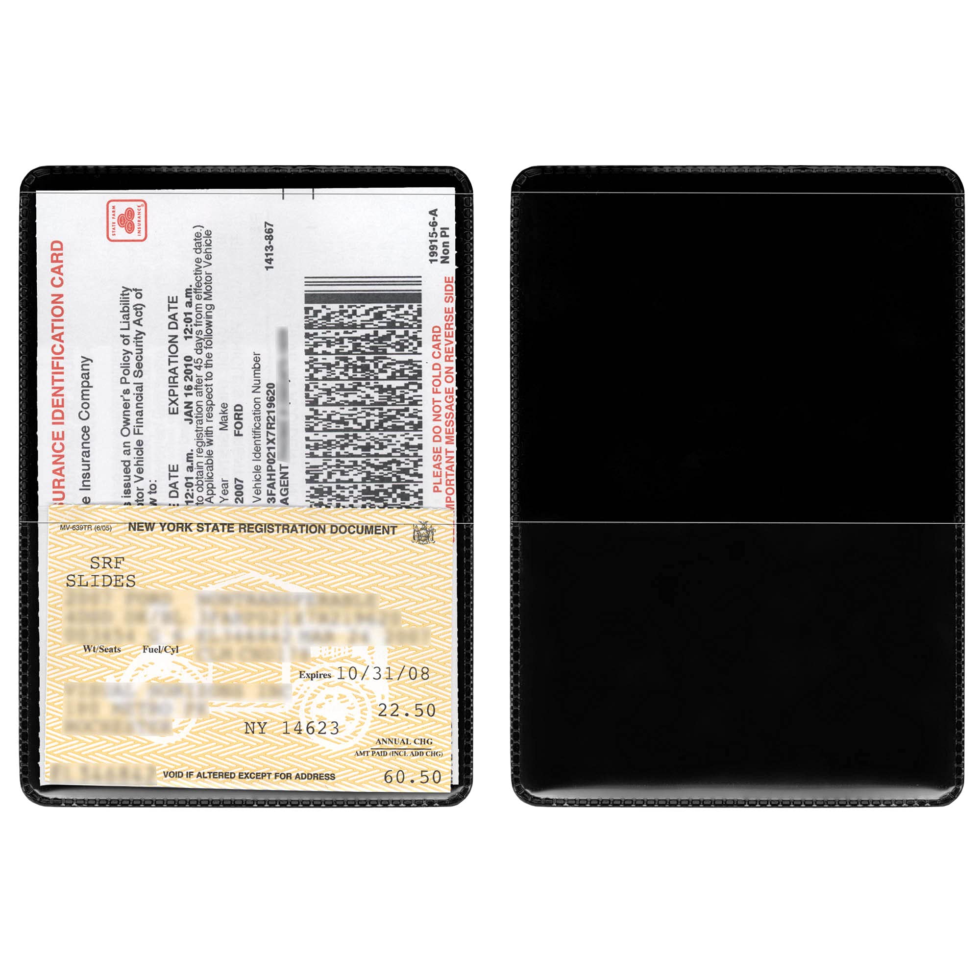 StoreSMART® 200-Pack Black Auto Insurance Card Holders with ID Window - Waterproof & Durable RFID-Blocking Wallet Organizers - Perfect for Drivers, Travel & Document Storage (RFS20-BK200)