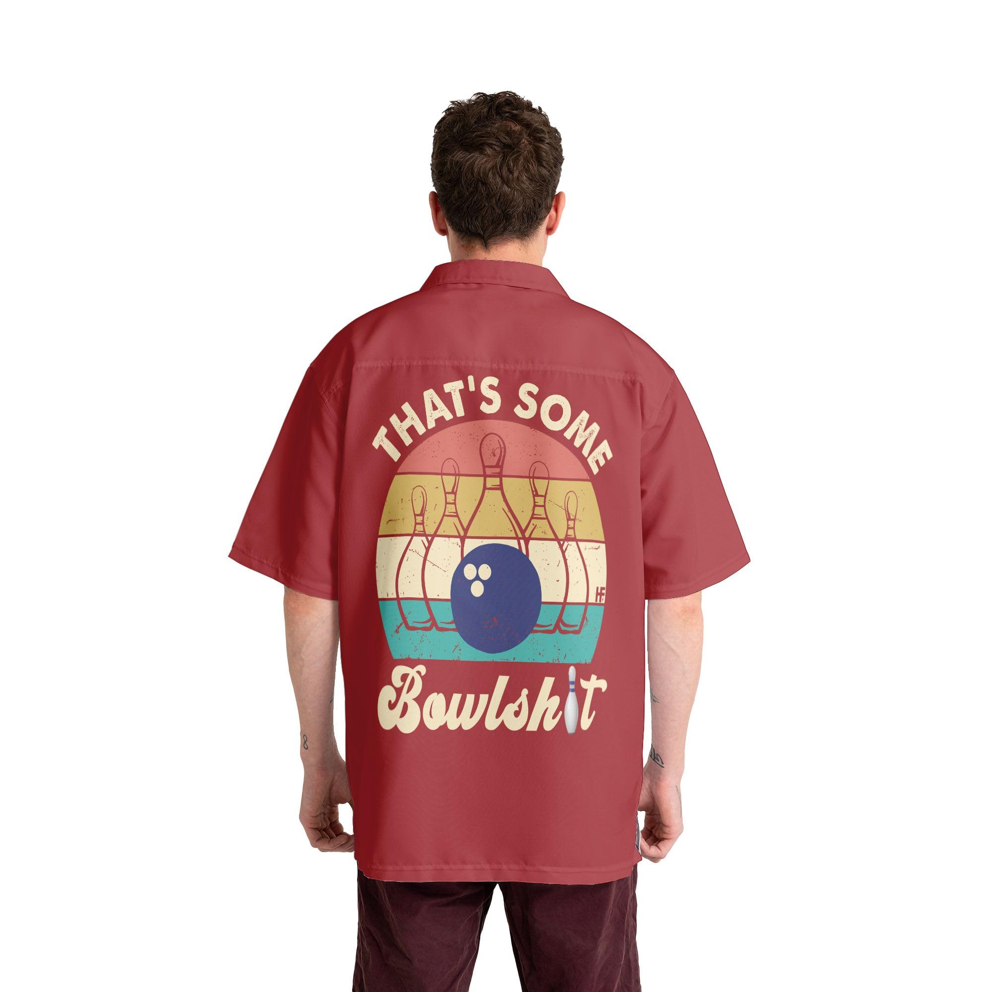 Custom Personalized Bowling Shirts for Men & Women with Names - Retro Hawaiian Style Bowling Team Shirts - Perfect for Bowling Leagues, Tournaments & Themed Parties