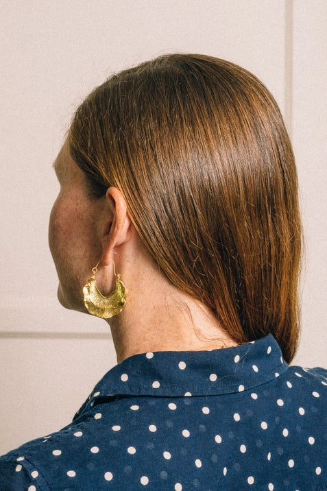 Stylish Abey Hoop Earrings for Women - Trendy Gold/Silver Fashion Jewelry - Perfect for Parties, Weddings & Everyday Wear