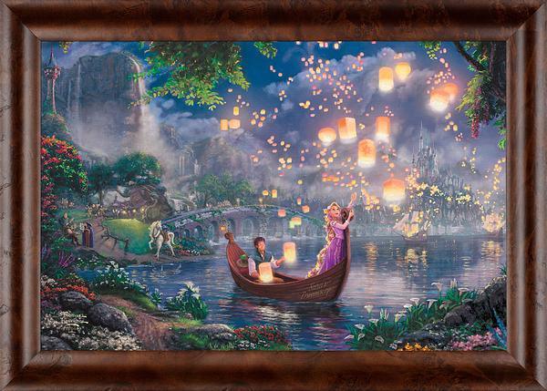Personalized Disney Tangled Framed Canvas Wall Art - Custom Name & Quote - Perfect for Kids' Room, Nursery, or Gift