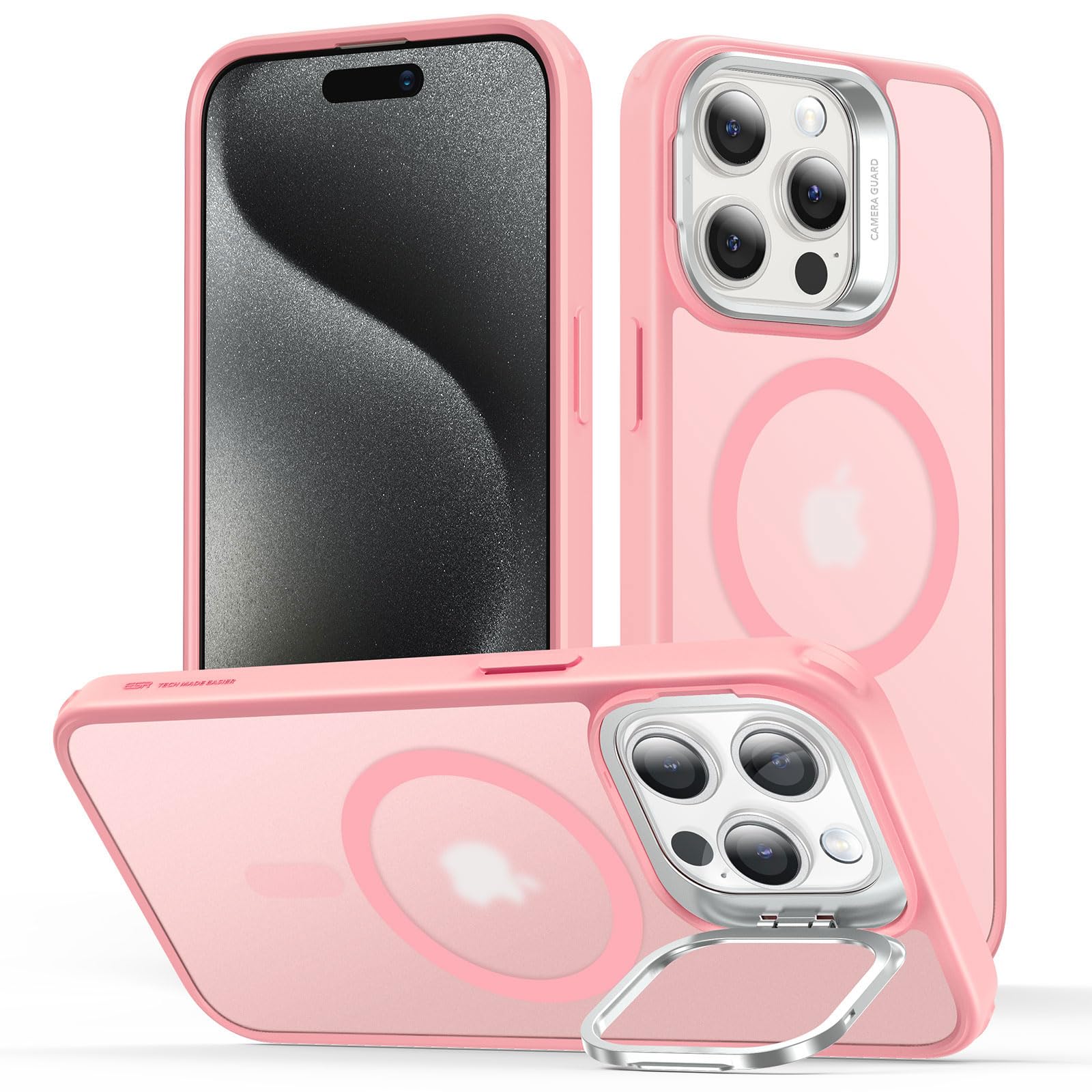 ESR iPhone 15 Pro Max Case with MagSafe - Military Protection & Stand for Work & Travel