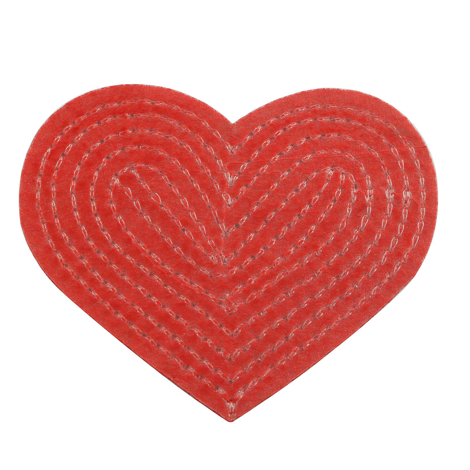 Tegg 5PCS Embroidered Heart Patches - Red Sequin Applique Iron-On/Sew-On DIY Badges for Jackets, Bags & Denim - Perfect for DIY Crafts, Fashion Accessories & Custom Clothing