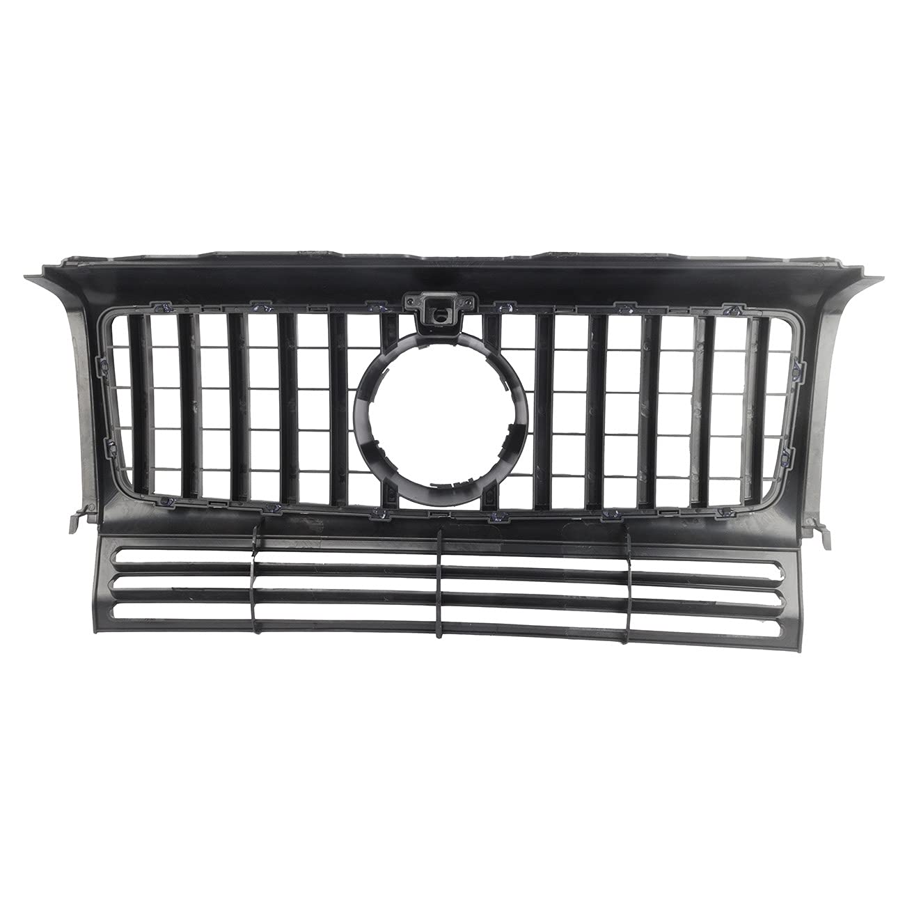 KARPAL Front GT Grille Compatible with 1990-2017 Mercedes W463 G-CLASS G Wagon G550 G500 G350 G55 G63 AMG - Black & Chrome Style Upgrade for Off-Road & Urban Driving