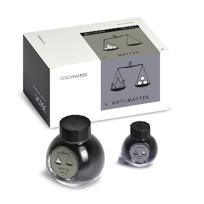 Colorverse Multiverse Fountain Pen Ink Set - 65ml + 15ml Bottles for Calligraphy, Journaling & Artistic Writing - Premium Ink for Dip Pens, Brush Pens & Stationery Lovers