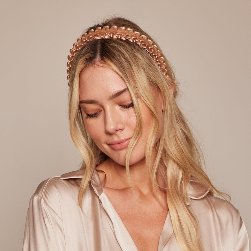 Rafaela Elegant Organza Headband for Women - Wedding, Party, Special Occasion Hair Accessory - Perfect for Brides, Bridesmaids, and Formal Events