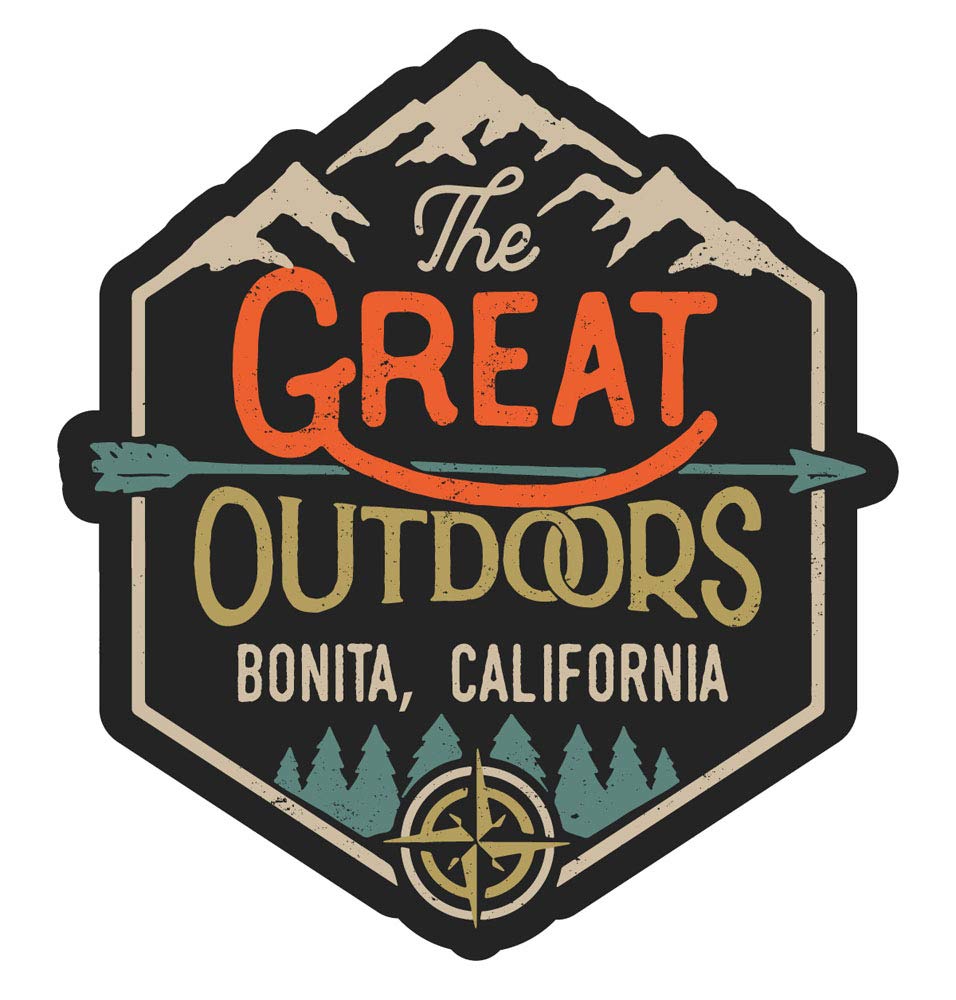 Bonita California The Great Outdoors 4-Inch Refrigerator Magnet - Perfect for Fridge Decoration, Office & Home Organization, Travel Souvenirs & Gift Ideas