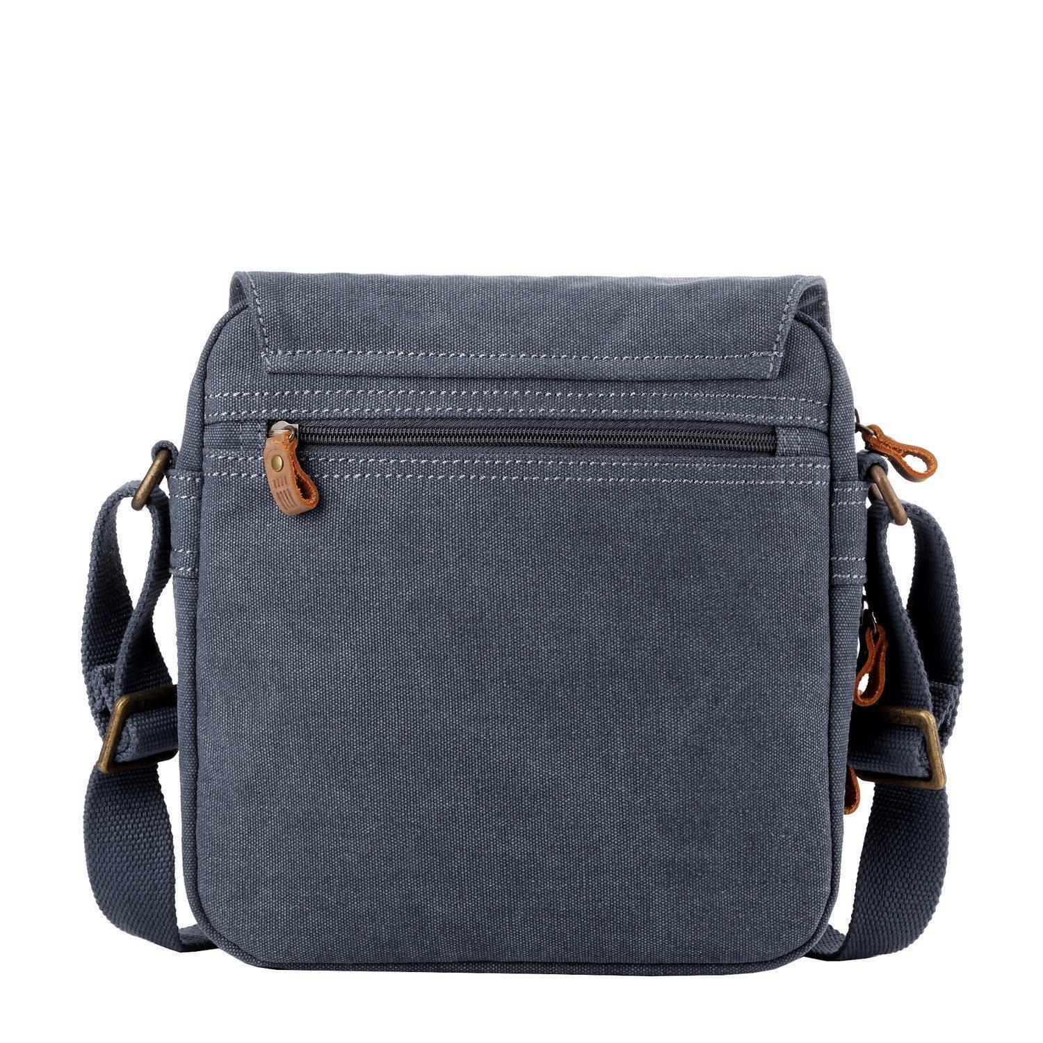 Troop London Classic Canvas Crossbody Bag for Men & Women - Stylish & Durable Shoulder Bag for Travel, Work & Everyday Use