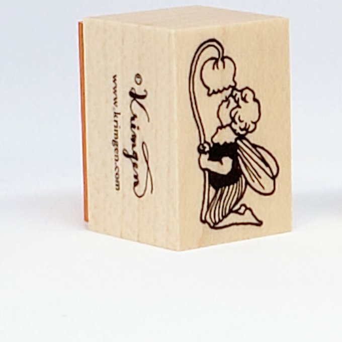 Krimgen Wooden Rubber Stamp - Lily of the Valley Floral Design for Scrapbooking, Card Making & DIY Crafts