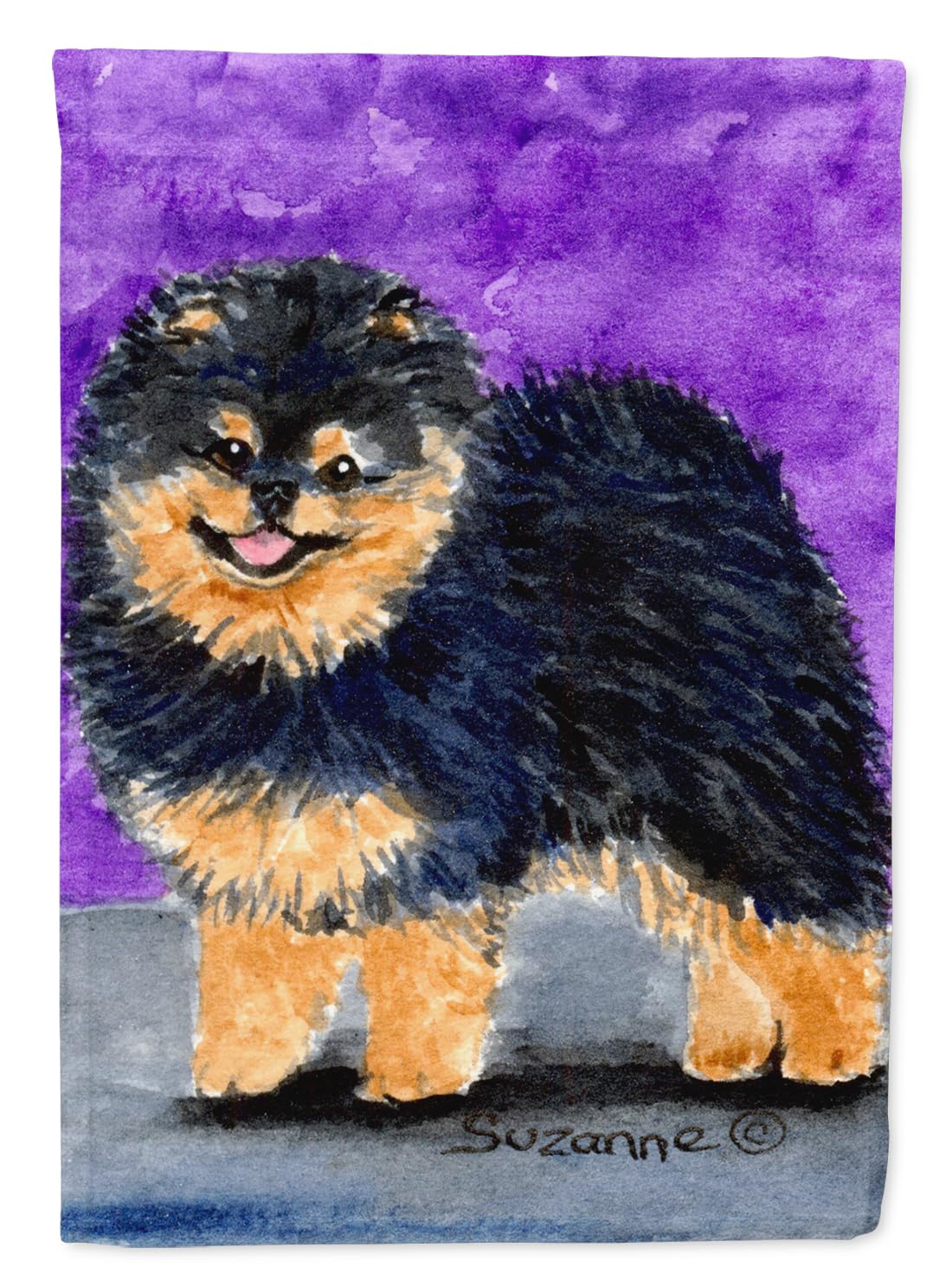 Caroline's Treasures SS8687GF Multicolor Pomeranian Garden Flag - Decorative Yard Banner for Mailbox, Flower Beds & Outdoor Patio | Perfect for Seasonal Decor, Dog Lover Gifts & Home Landscaping