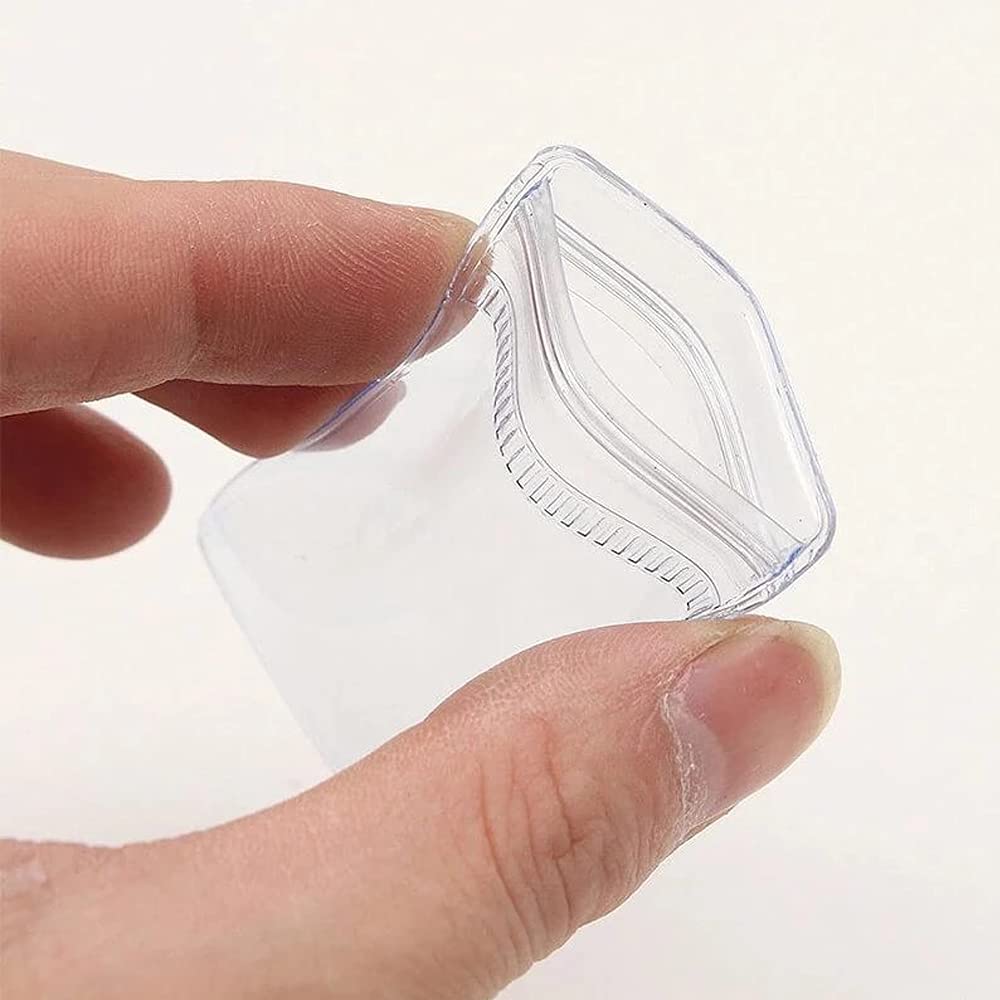 Lacechili 30PCS Transparent Jewelry Storage Book - Thickened PVC Zipper Bags for Necklaces, Earrings & Rings - Anti-Oxidation, High Clarity, Reclosable Plastic Jewelry Organizer for Travel, Gifts & Daily Use