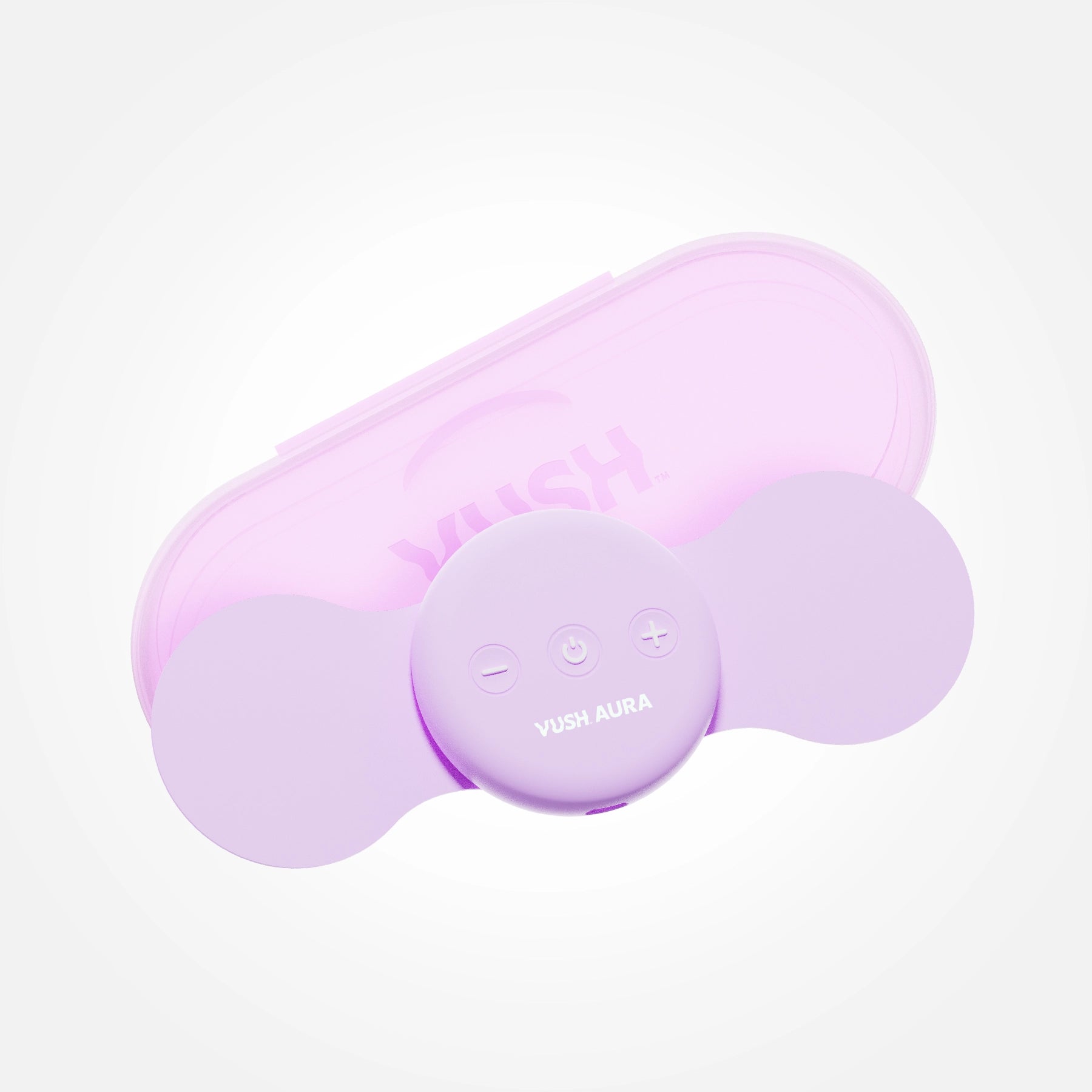 Aura Wireless Rechargeable Purple TENS Unit for Period Pain Relief - Portable Muscle Stimulator with Travel Case for Women's Cramps, Back Pain & Post-Workout Recovery