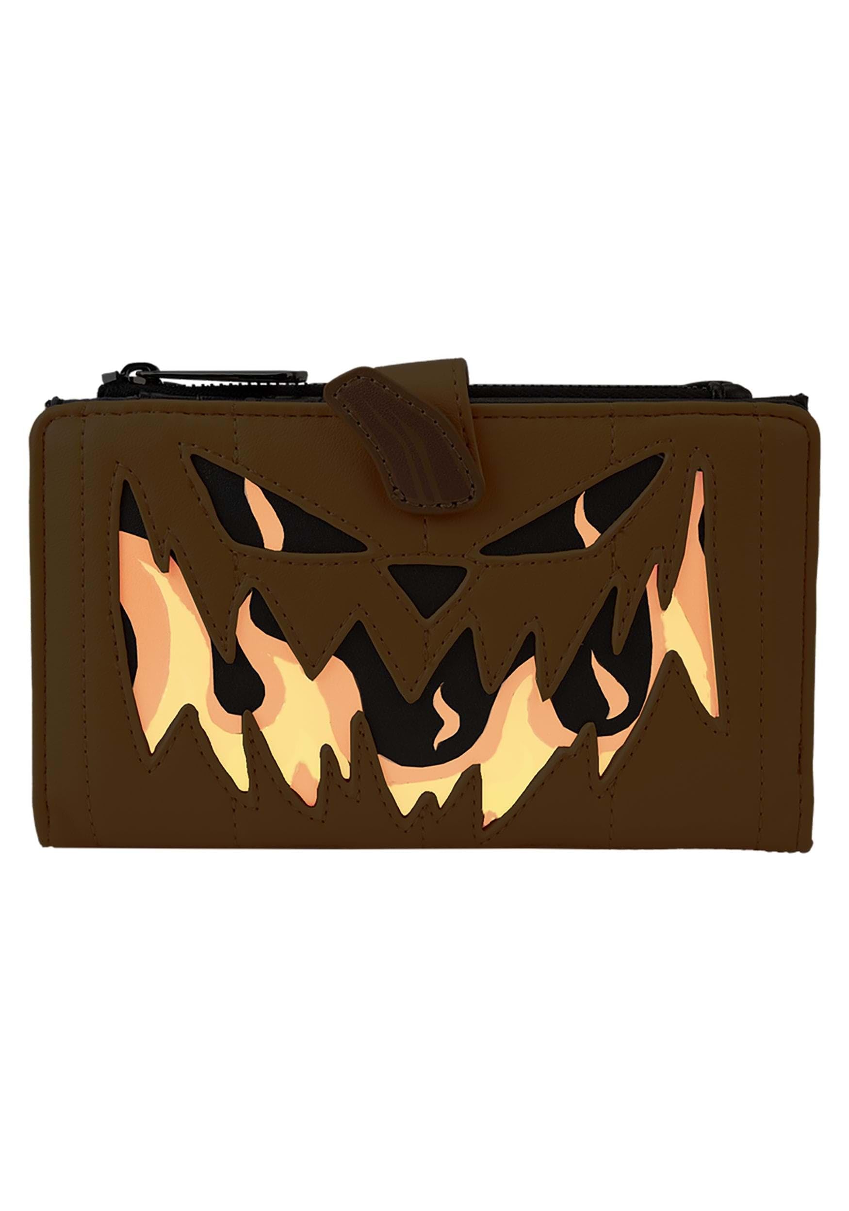 Loungefly Nightmare Before Christmas Jack Pumpkin Head Wallet - Disney Inspired Crossbody Wallet for Women & Men | Perfect for Halloween, Cosplay, and Disney Park Visits