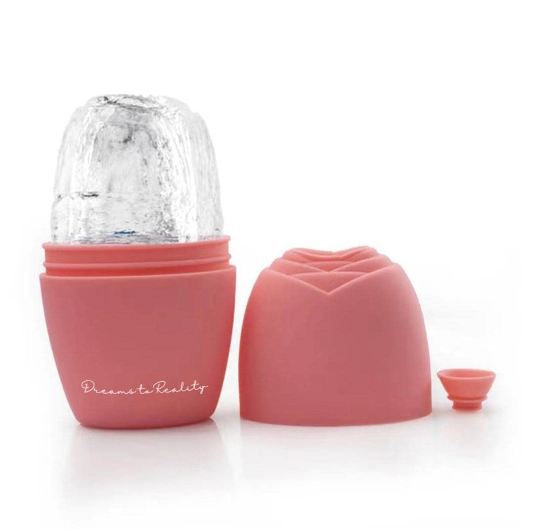 Facial Ice Roller for Puffiness Relief - Reusable Ice Cube Mold for Eye & Face Care - Beauty Skin Care Set for Cooling & Soothing