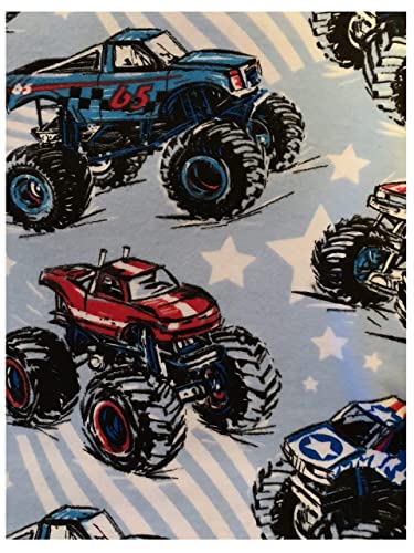 Boys Weighted Blanket with Monster Trucks Design - 6 lbs Lap Size or 10 lbs Twin Size - Washable Kids Anxiety Blanket for Better Sleep & Relaxation - Perfect for Bedtime, Naps, and Sensory Therapy