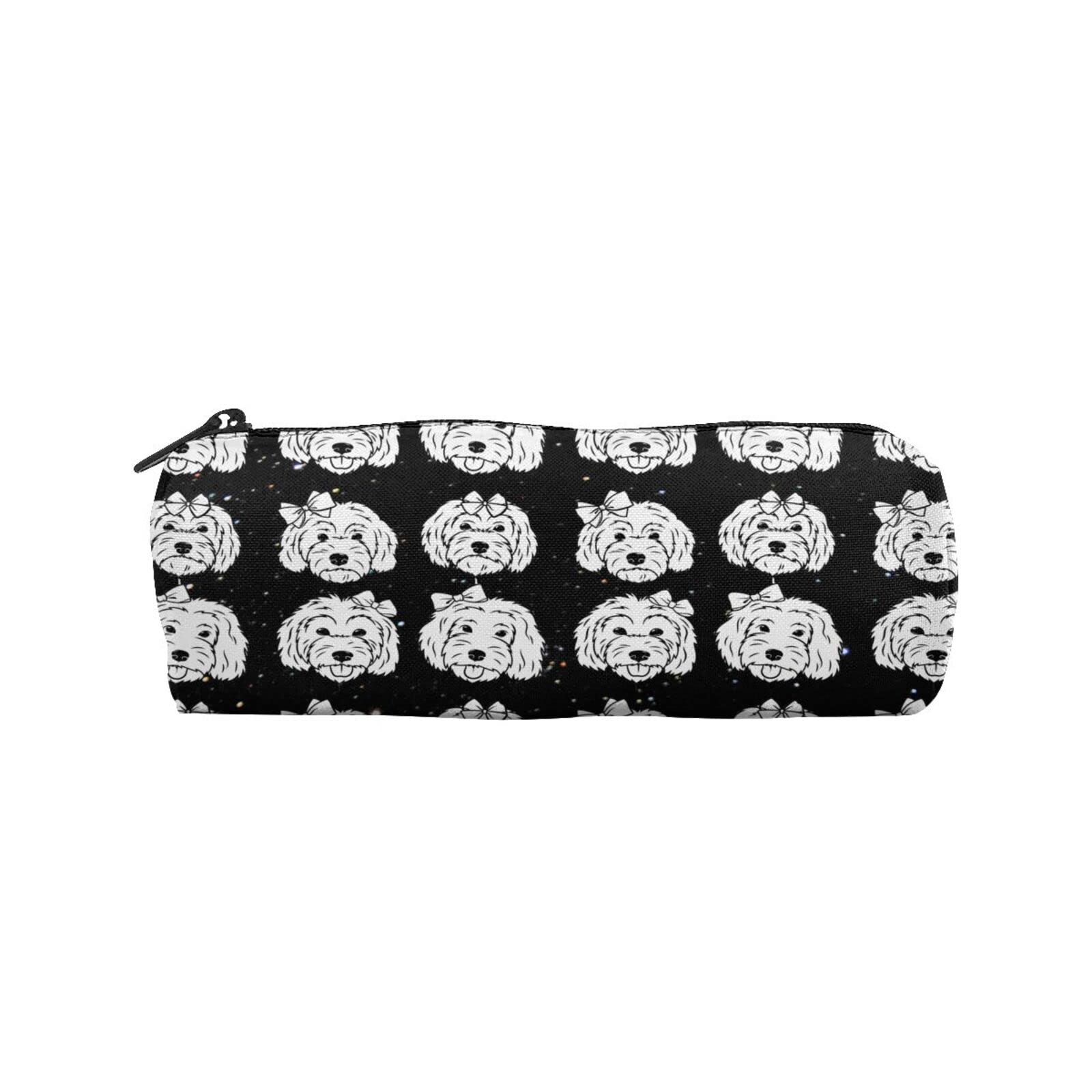Stylish Goldendoodle Print Portable Cylindrical Pencil Case - Multifunctional School, Office & Travel Organizer (One Size) - Perfect for Students, Artists & Professionals