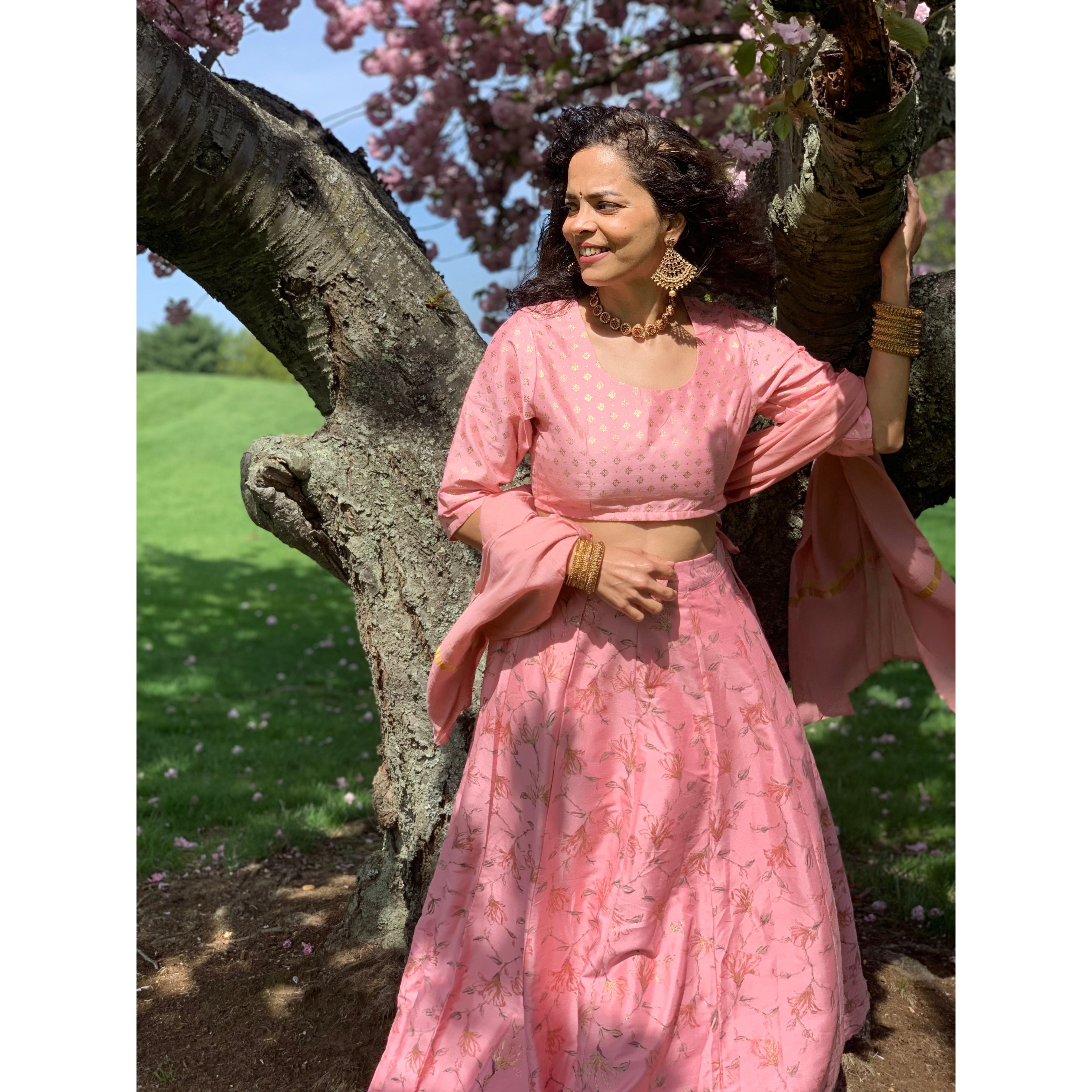 Elegant Baby Pink Lehenga Choli Set with Dupatta for Weddings, Parties & Special Occasions - Perfect for Bridal Shower, Sangeet & Festive Celebrations