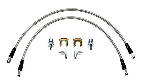 Wilwood 22012861 Brake Flex Line Kit - High Performance Stainless Steel Braided Hose for Racing & Off-Road Vehicles - Perfect for Track Days, Off-Roading & Car Upgrades