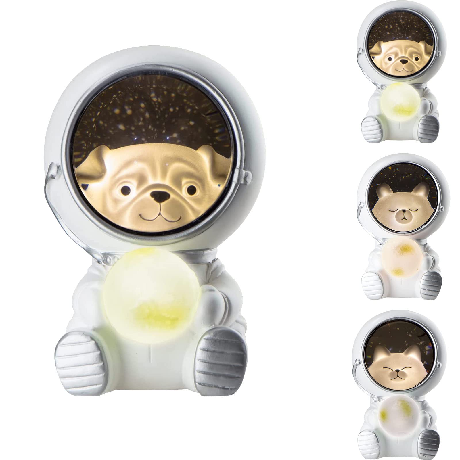 iUNser Creative Galaxy Guardian LED Night Light - 3D Astronaut Animal Night Lamp with Battery Power | Space-Themed Bedroom Decor for Kids & Adults | Perfect for Bedrooms, Nurseries, Study Rooms & Home Offices