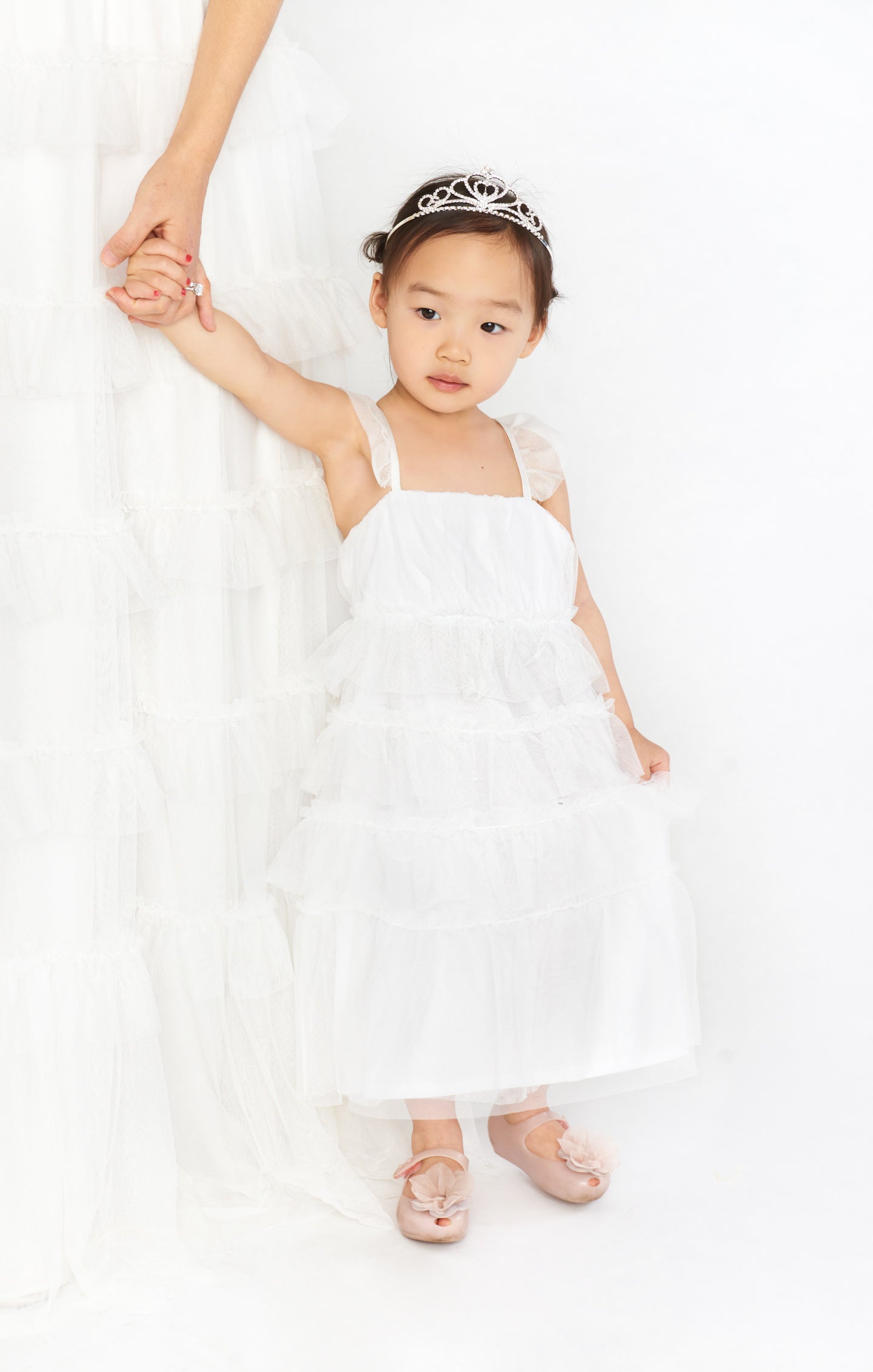 Little Fairytale Dress for Girls - White Tulle Princess Party Dress | Perfect for Birthday, Pageant, Flower Girl & Special Occasions
