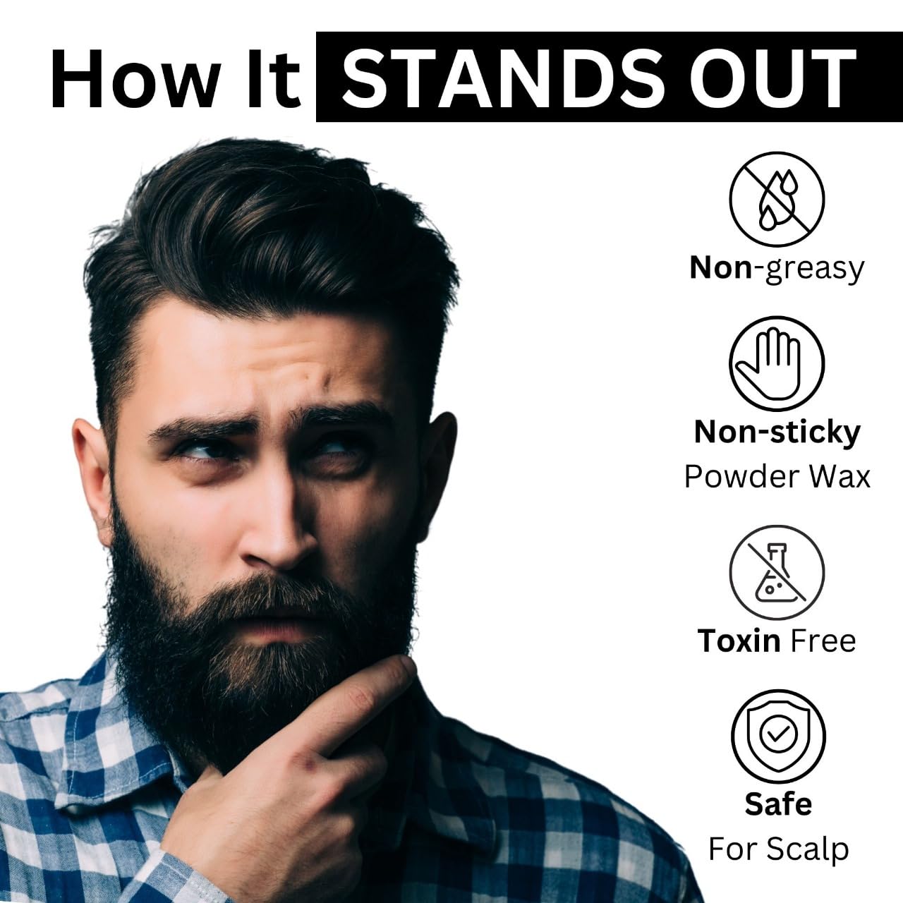 12-Hour Strong Hold Hair Volume Powder for Men - Matte Finish, Restylable & High Volume | Hair Volumizer & Styling Powder | Best for Daily Use, Special Occasions & Professional Styling