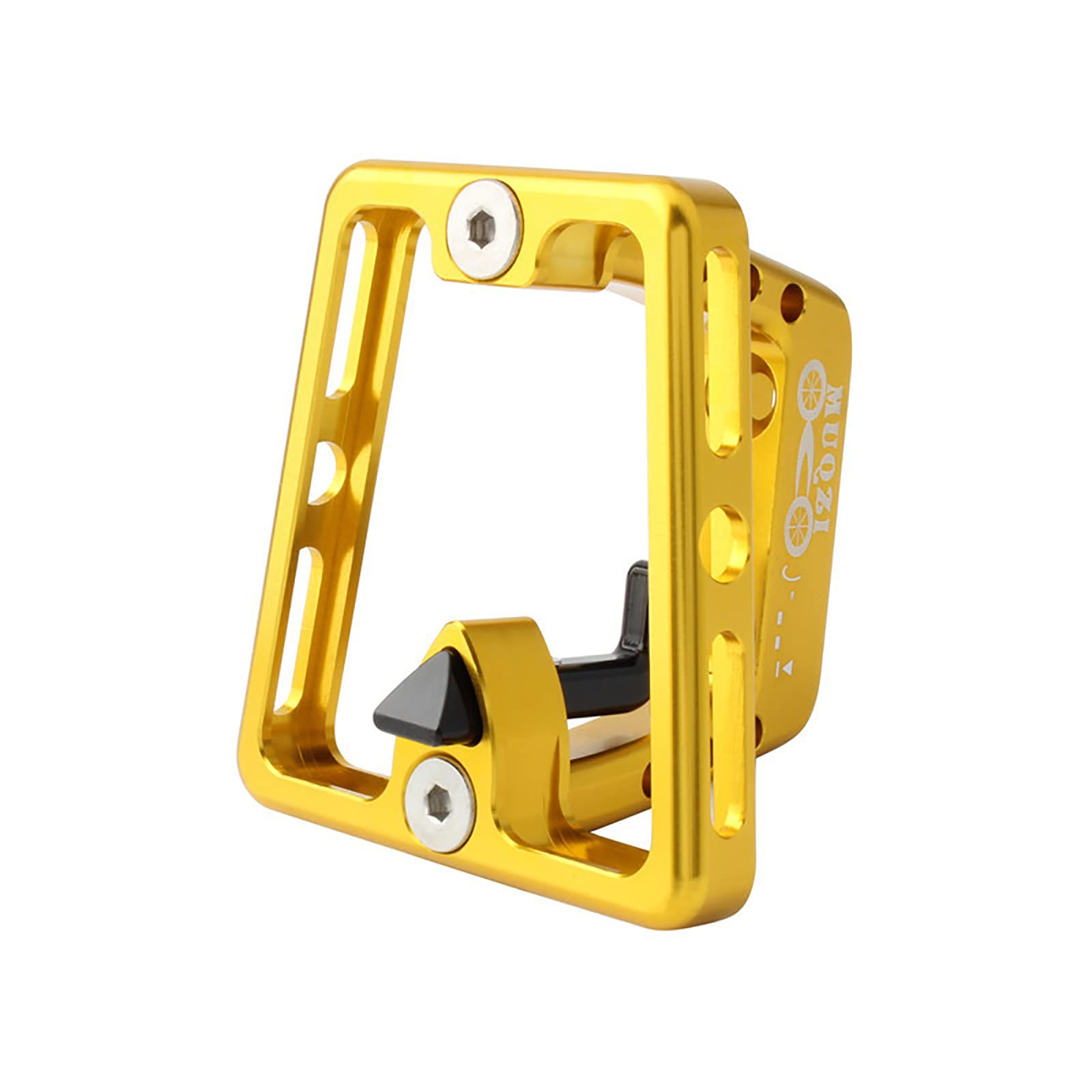 Rayblow Universal Folding Bike Front Carrier Block - Aluminum Alloy Bicycle Bag Rack Bracket with Screws | Folding Bike Accessories for Commuting, Shopping & Outdoor Adventures | Yellow