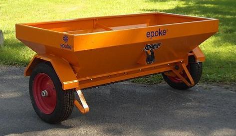 ITM 60 Tow Behind Epoke Spreader - Heavy Duty Lawn & Garden Spreader for Fertilizer, Salt, and Ice Melt - Perfect for Driveways, Sidewalks, and Large Yards