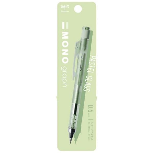 MONO Graph Mechanical Pencil Set - Pastel Glass Colors (0.5mm) | Premium Drafting & Writing Pencils for Artists, Students & Professionals | Tombow Japan Design | Perfect for Sketching, Note-Taking & Technical Drawing