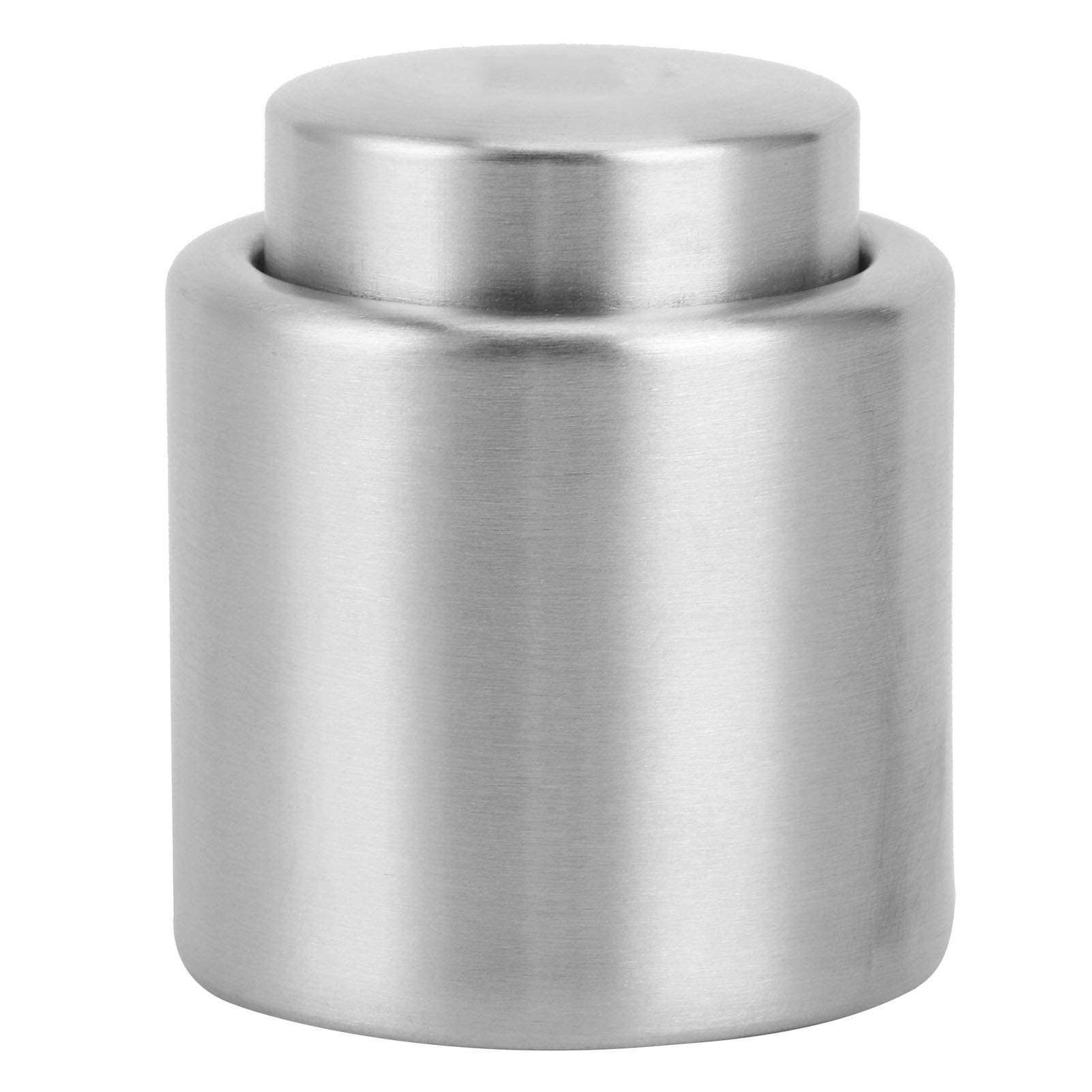 Premium Vacuum Wine Stopper - Airtight Stainless Steel Wine Bottle Preserver for Red & White Wines | Ideal for Restaurants, Bars, Hotels & Home Use | Keeps Wine Fresh for Days | Portable Wine Saver for Parties & Entertaining