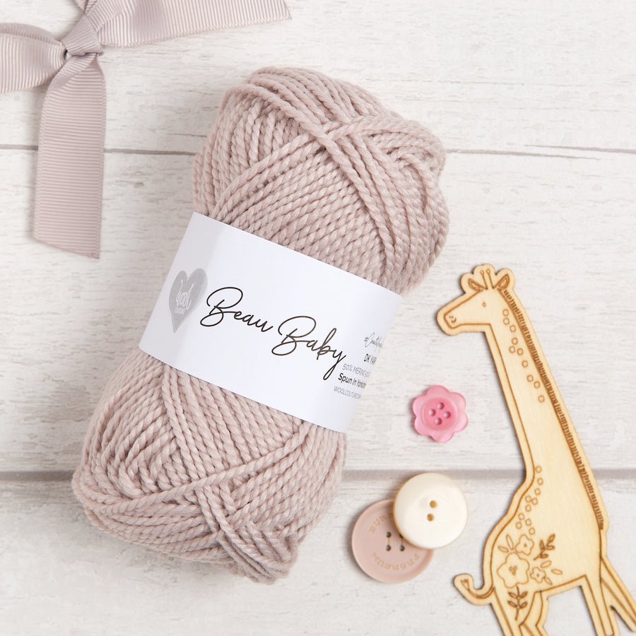 Mabel Bunny Baby Comforter Knitting Kit - Soft Handmade Knitted Blanket for Newborns & Toddlers - Perfect for Nursery, Stroller, and Crib Bedding