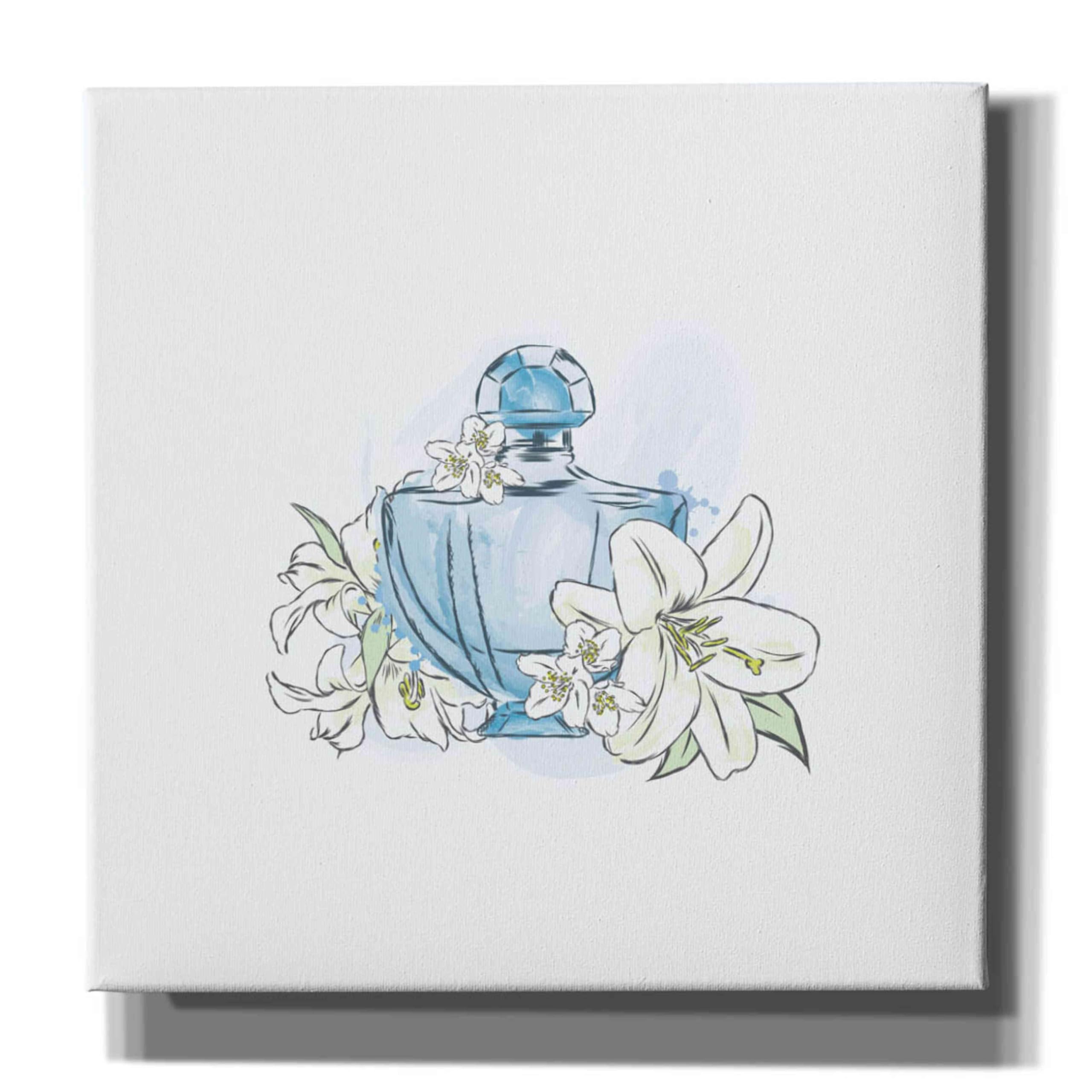 Incado 'Perfume II' Giclee Canvas Wall Art - 18x18 Inches Modern Graffiti Print for Living Room, Bedroom & Office Decor