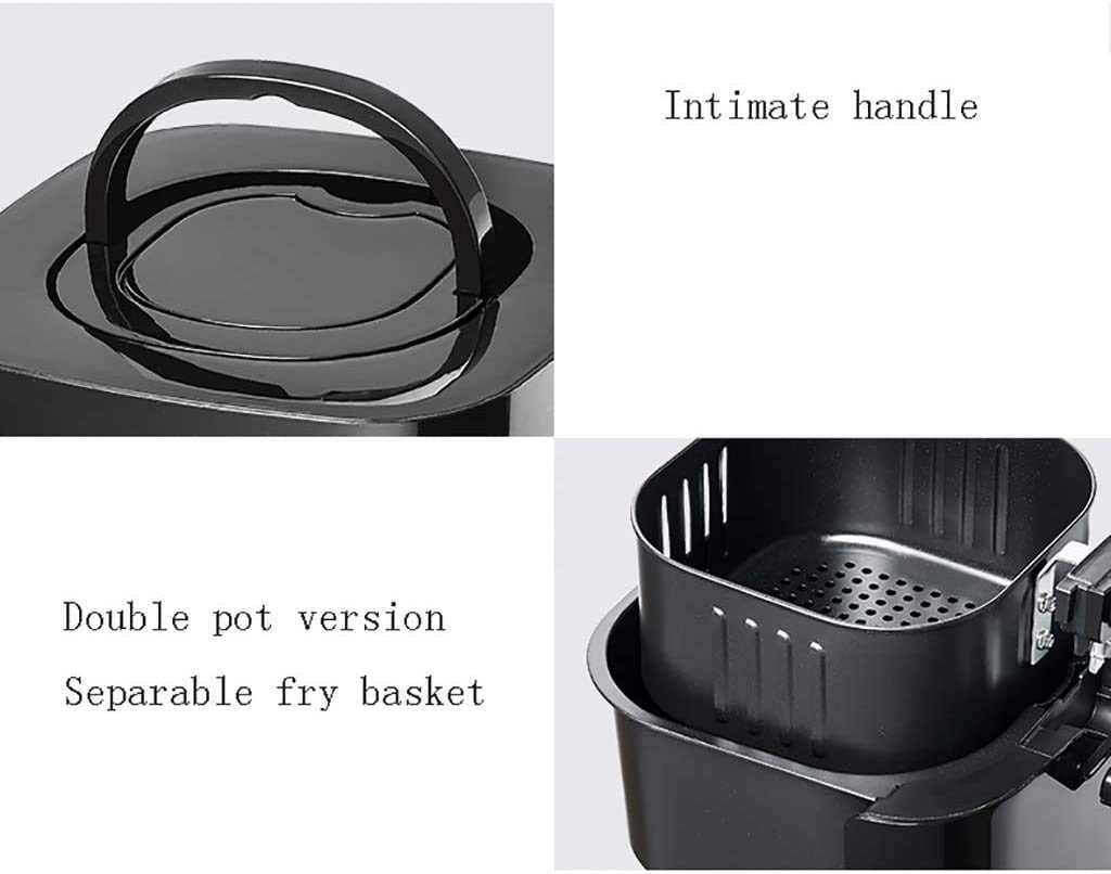 Best Stainless Steel Air Fryer with Removable Basket - Healthy Oil-Free Cooking for Family Meals, Snacks & Quick Dinners