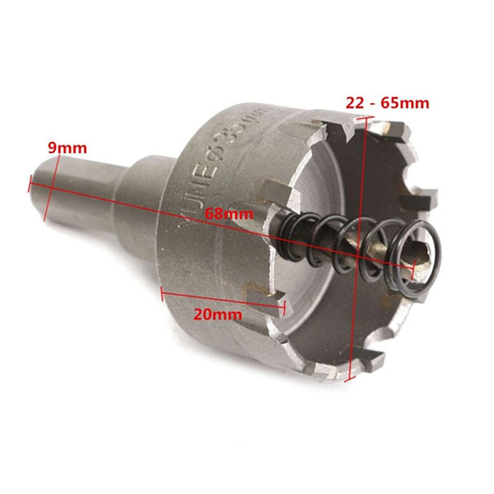 28mm TCT Carbide Tip Core Drill Bit - High Speed Hole Saw for Stainless Steel, Alloy Metal & Metalworking | Perfect for DIY Projects, Plumbing & Construction Work