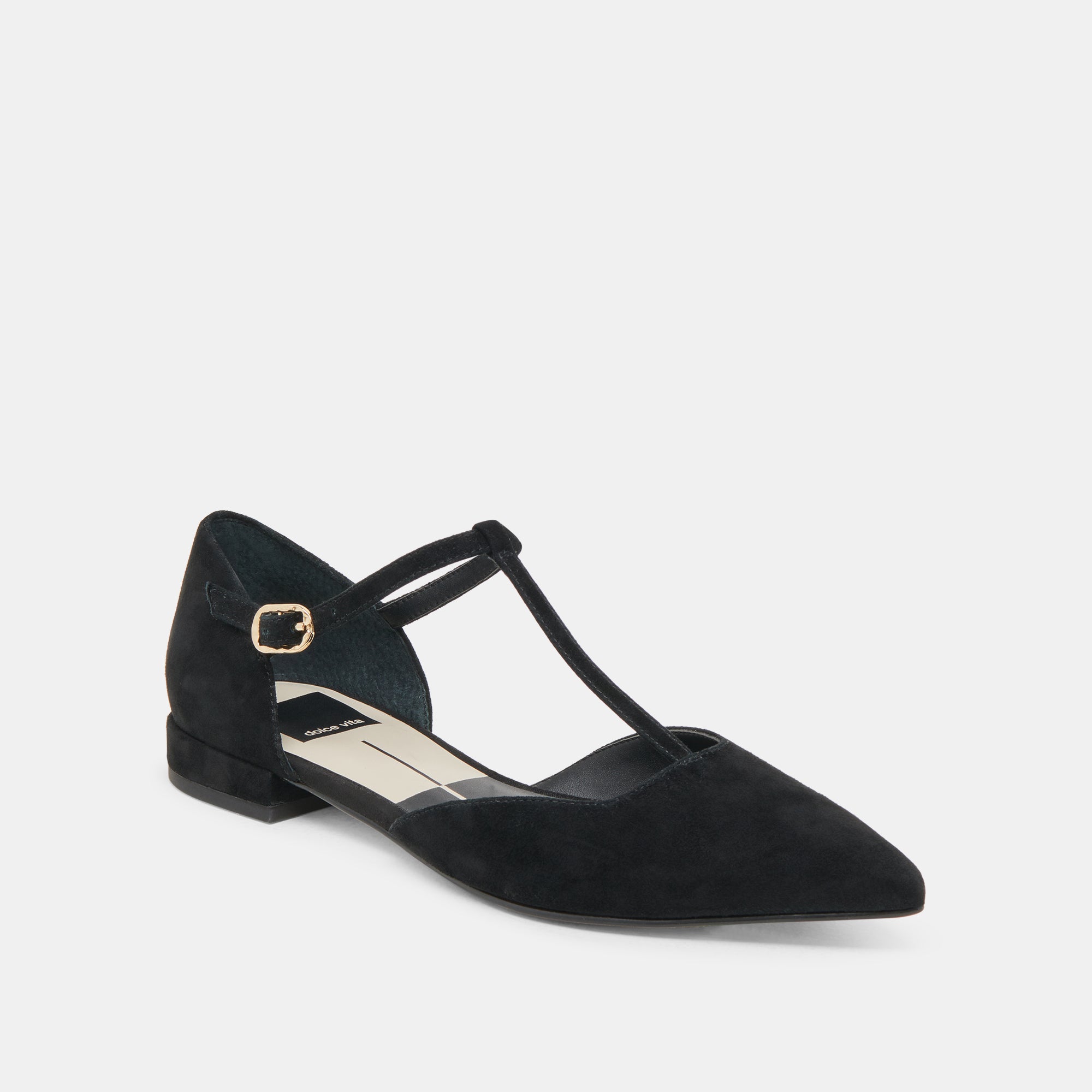 PEATY FLATS ONYX SUEDE - Women's Comfortable Slip-On Loafers for Work & Casual Wear | Soft Suede Shoes for Office, Travel & Everyday Use