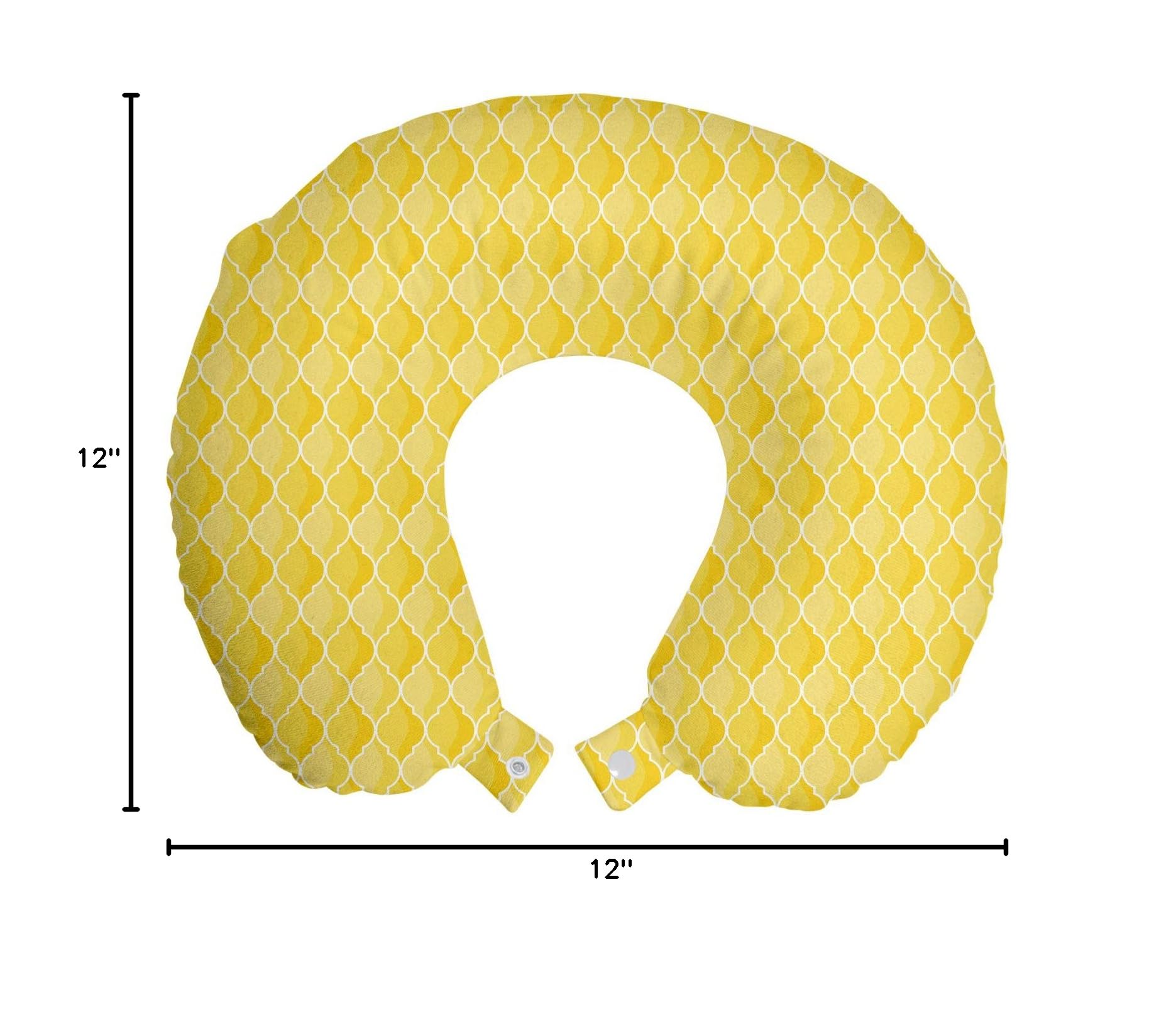 Ambesonne Yellow Travel Pillow 12