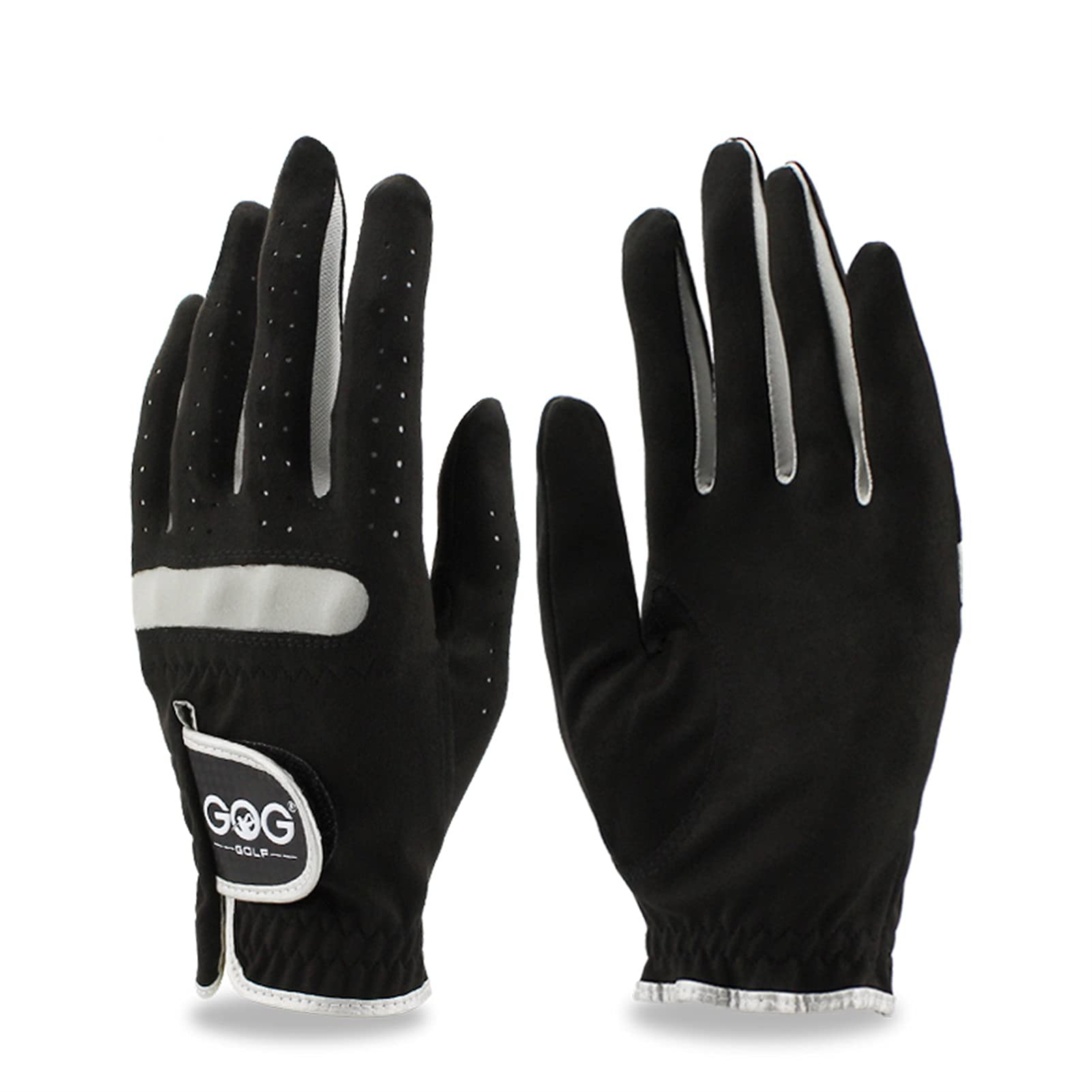 Premium Men's Golf Gloves - 1-Pack Left/Right Hand Microfiber Breathable Non-Slip Gloves (Black) - Perfect for Driving Range, Tournaments & Casual Golfing