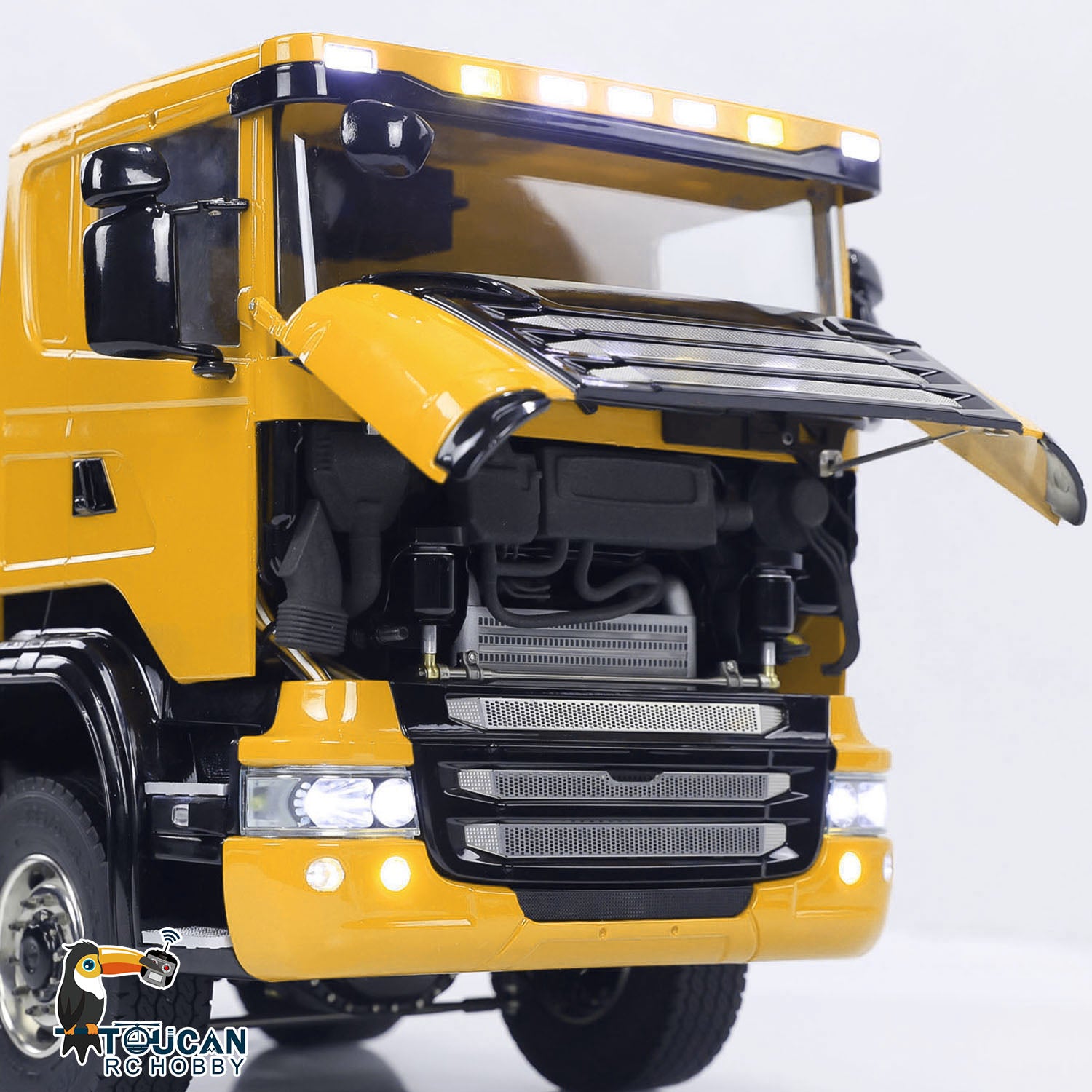 1/14 Scale Metal RC Hydraulic Dump Truck with Remote Control - 8x8 Off-Road Construction Vehicle with U-Shaped High Bucket & Timber Flatbed for Kids and Adults - Perfect for Construction Site Play, Collecting, and Outdoor Adventures