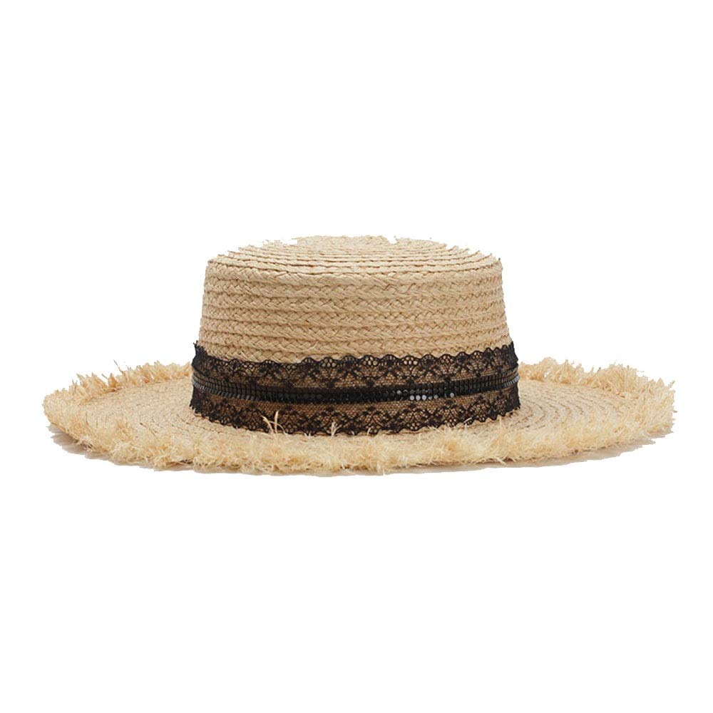 Trendy Korean-Style FF Summer Sun Hat for Women - Breathable Wide Brim Beach Hat with UPF Protection | Perfect for Outdoor Activities, Vacations & Fashion Styling