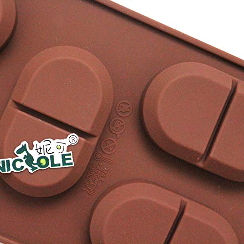 5-Cavity Silicone Soap Molds for Handmade Soap, Chocolate, Candy & Biscuits - Perfect for DIY Crafts, Baking & Gift Making