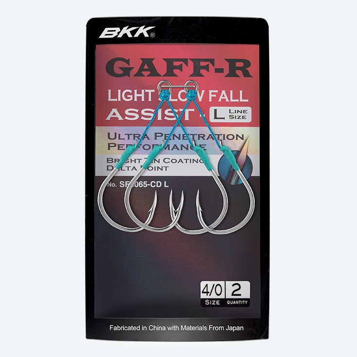 BKK Hooks SF Gaff Fishing Hooks - Saltwater & Freshwater Fishing Lures for Bass, Trout, and Catfish - Perfect for Surf, Pier, and Boat Fishing Adventures