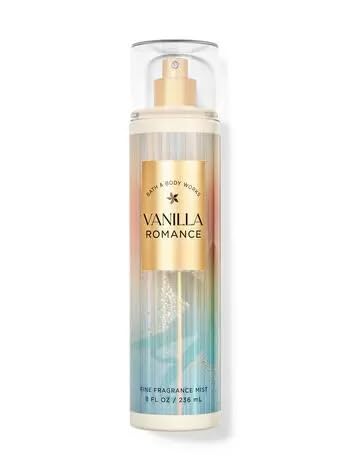 Bath & Body Works Vanilla Romance Fine Fragrance Mist - 8oz Body Spray for Women, Fall Seasonal Scent, Long-Lasting Perfume Mist | Perfect for Daily Use, Date Nights & Gift Giving