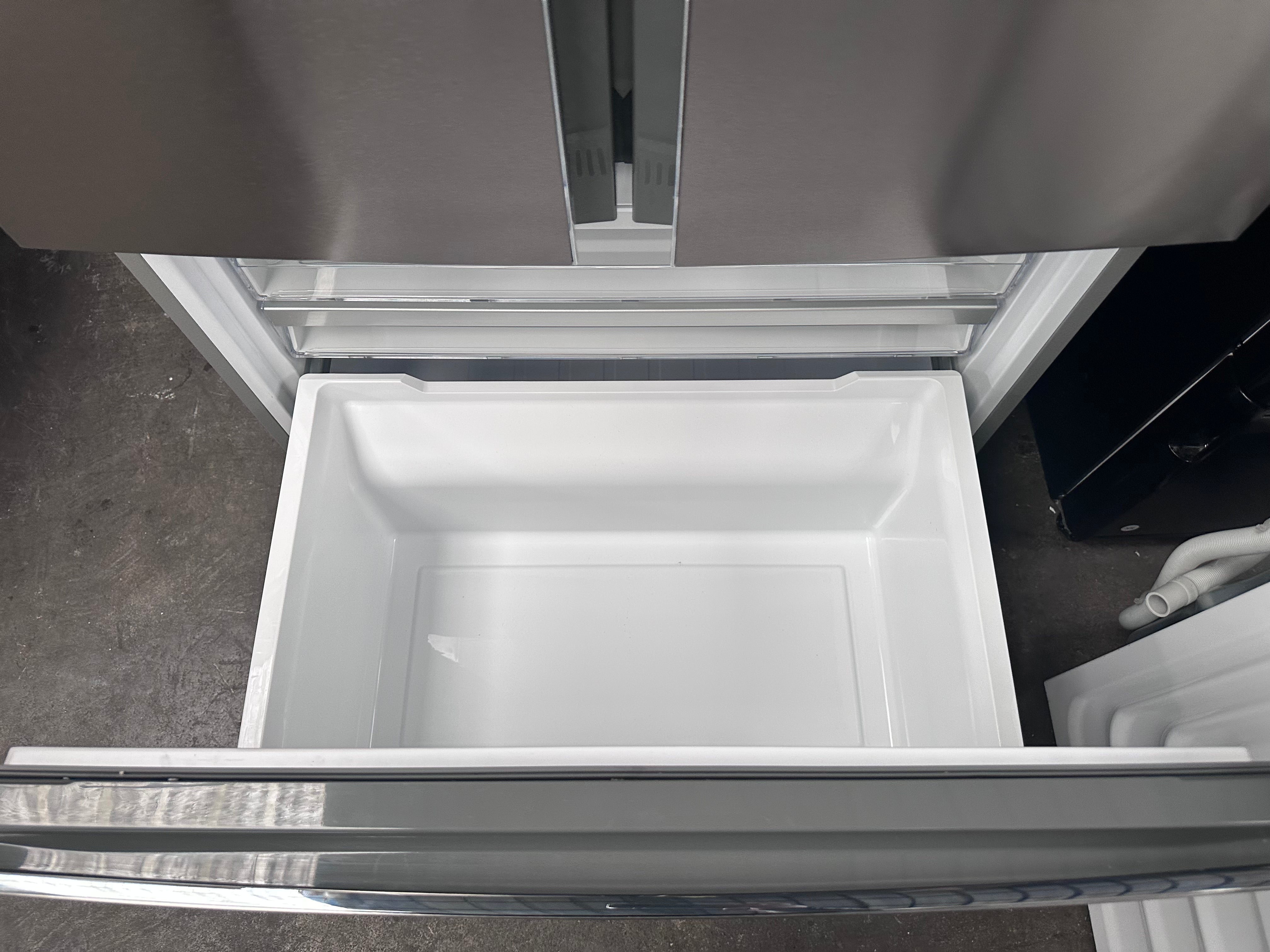 Haier 489L French Door Refrigerator with Water Dispenser - Frost Free, Energy Efficient, Stainless Steel Look [Factory Second] - Perfect for Large Families & Open Kitchen Designs