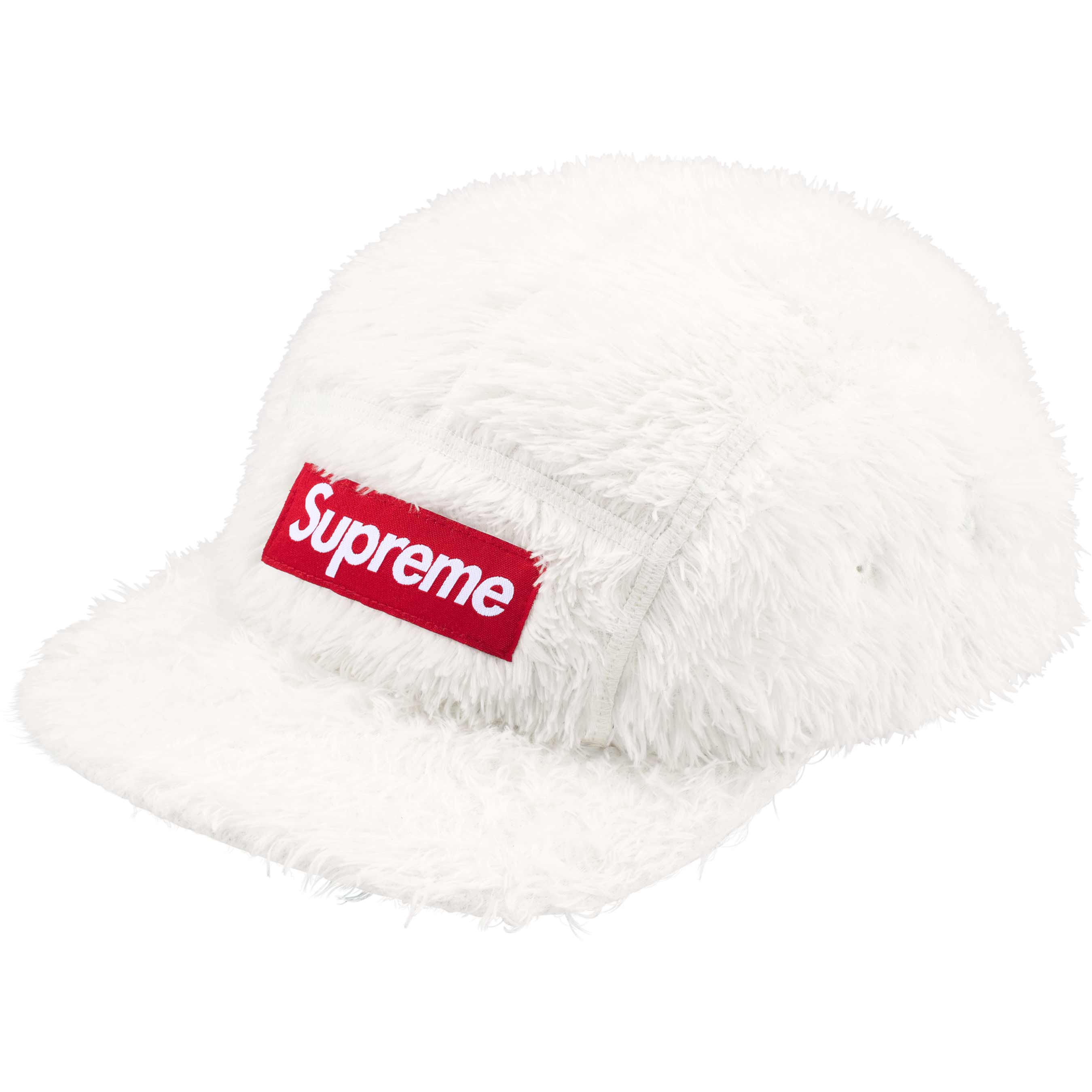Supreme Fuzzy Camp Cap - Soft Winter Beanie for Men & Women - White - Perfect for Cold Weather & Outdoor Activities